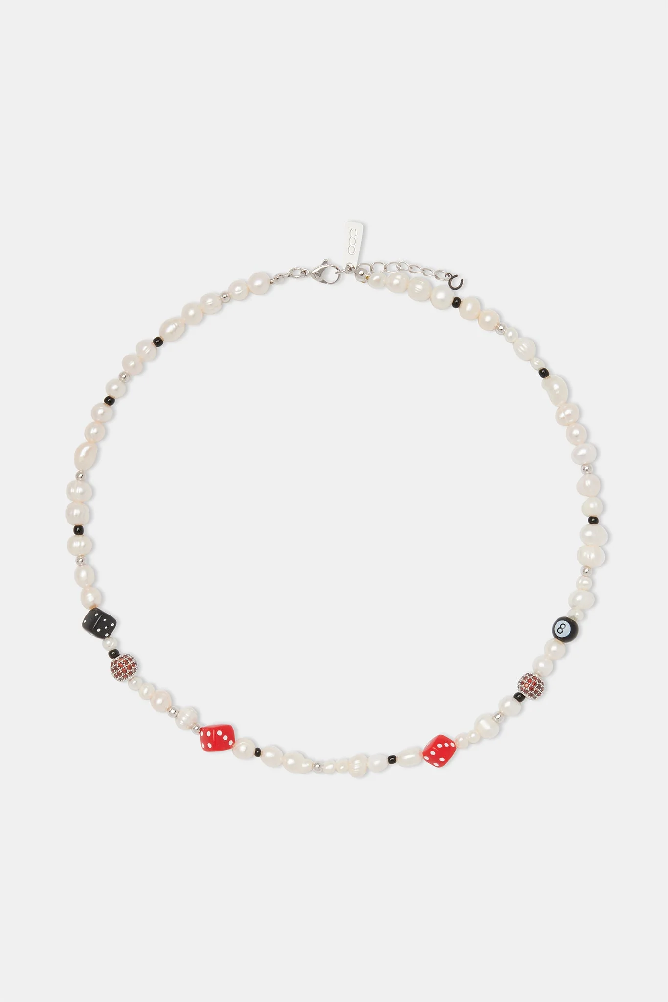 Freshwater Pearl Black Motif Necklace - Image 3