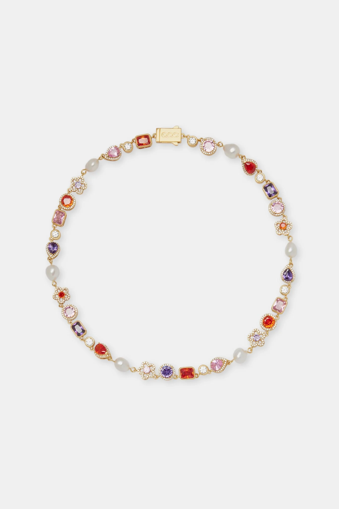Freshwater Pearl & Multi Gemstone Chain - Image 4