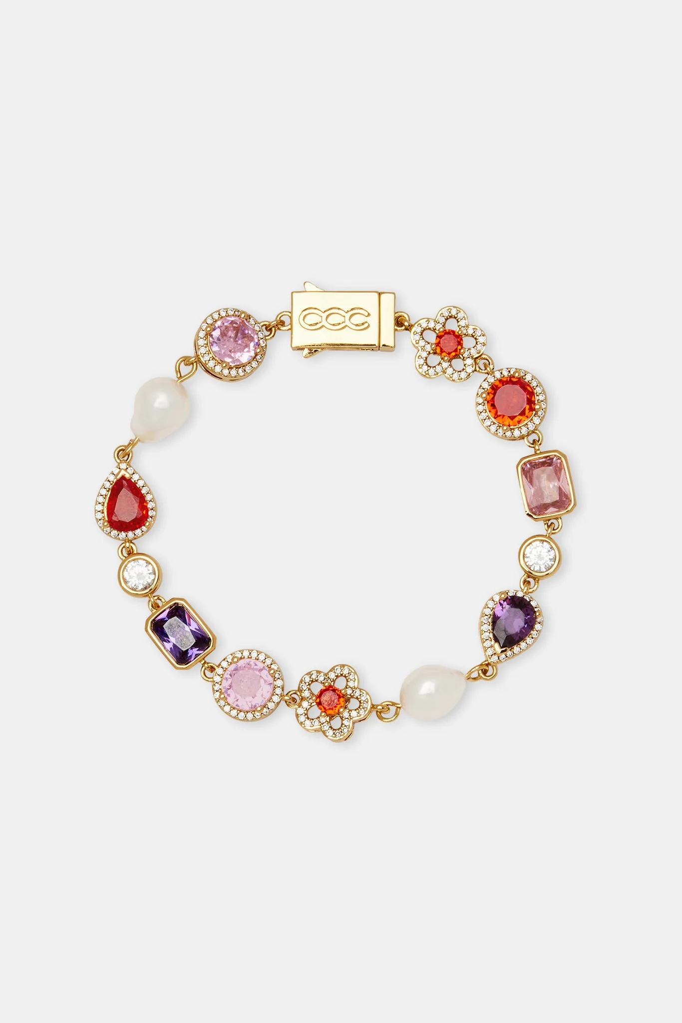 Freshwater Pearl & Multi Gemstone Chain & Bracelet - Image 4