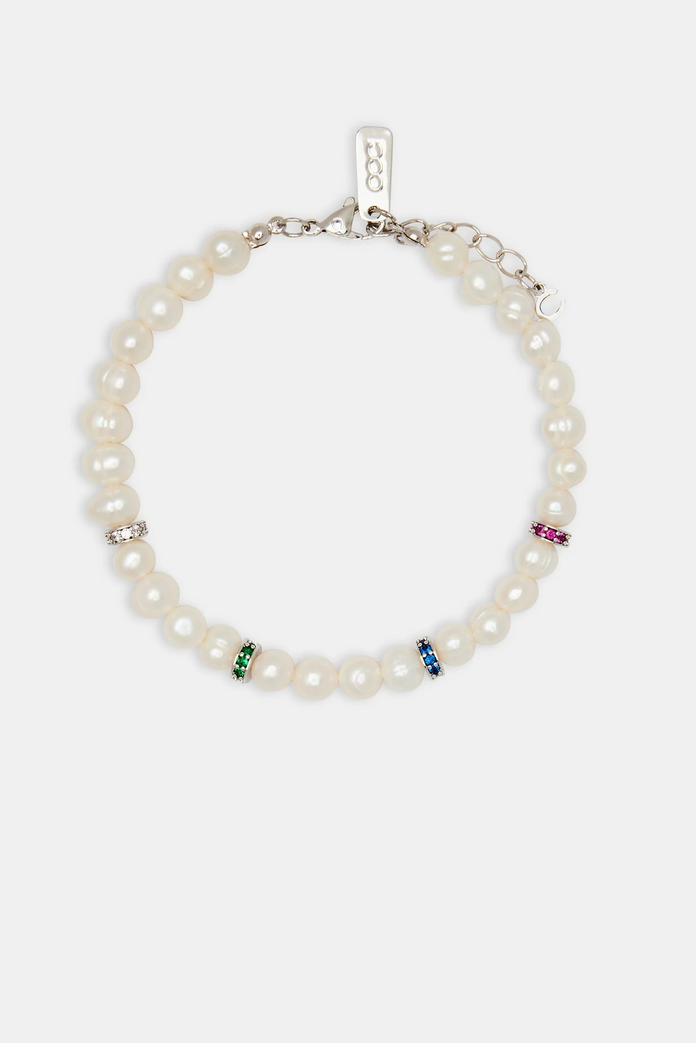 Freshwater Pearl Thin Ice Bead Bracelet - Image 2