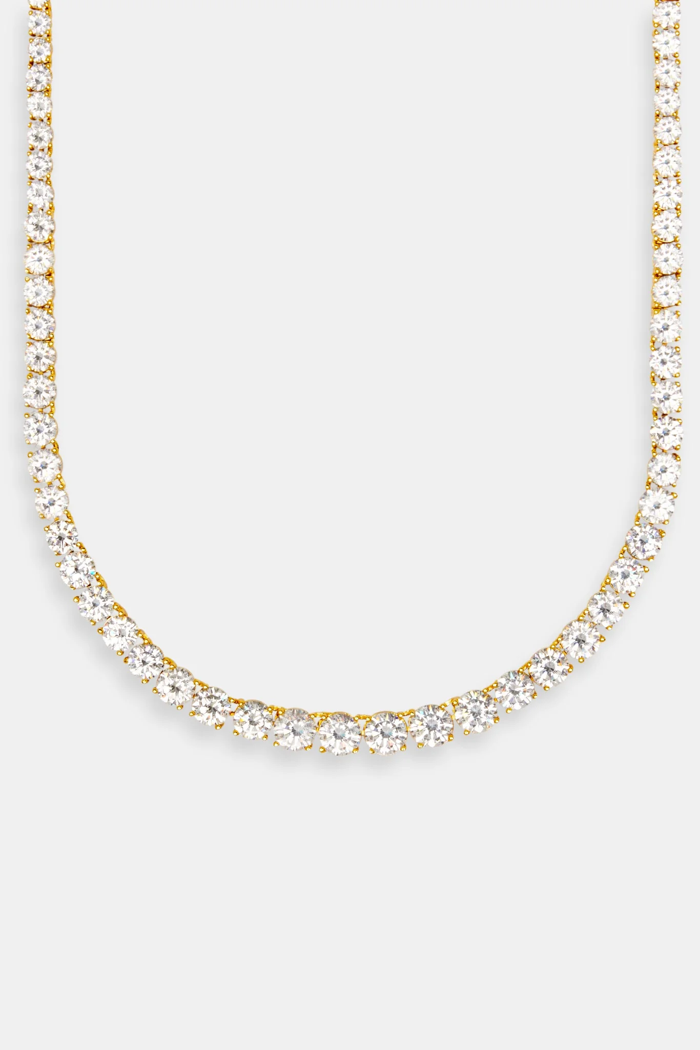 Graduated Gold Plated Tennis Chain - Image 2