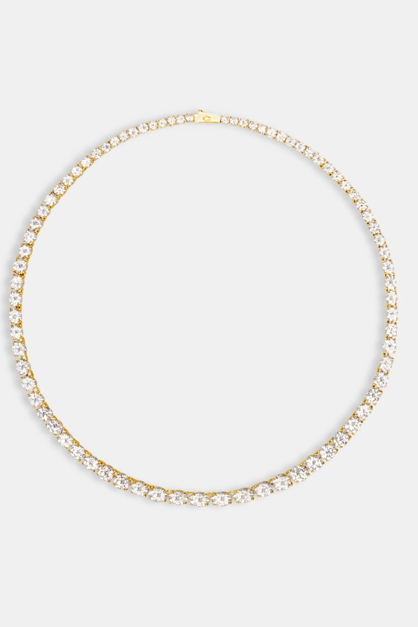 Graduated Gold Plated Tennis Chain - Image 4