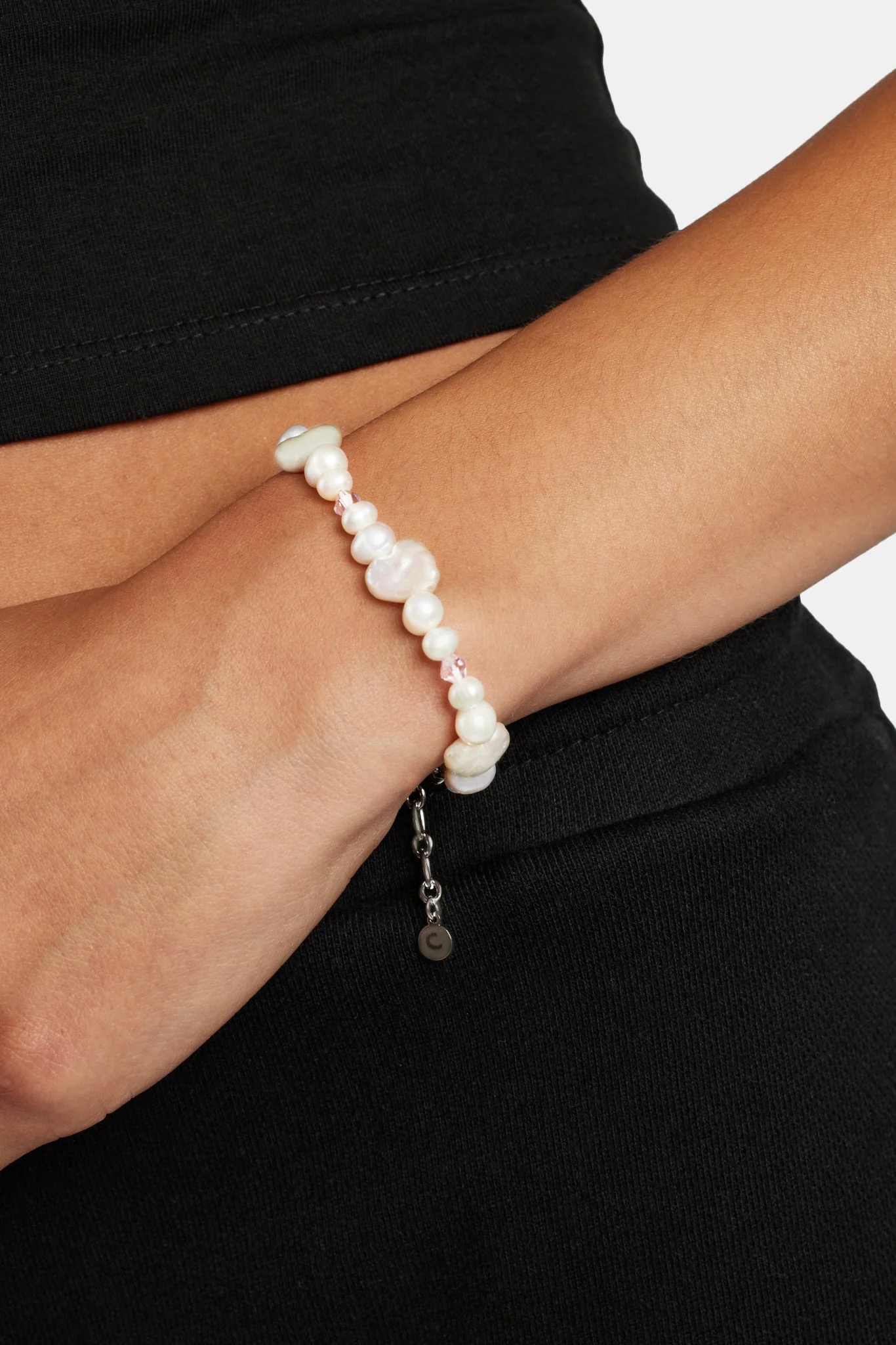 Heart Shape Freshwater Pearl Bracelet - Image 2