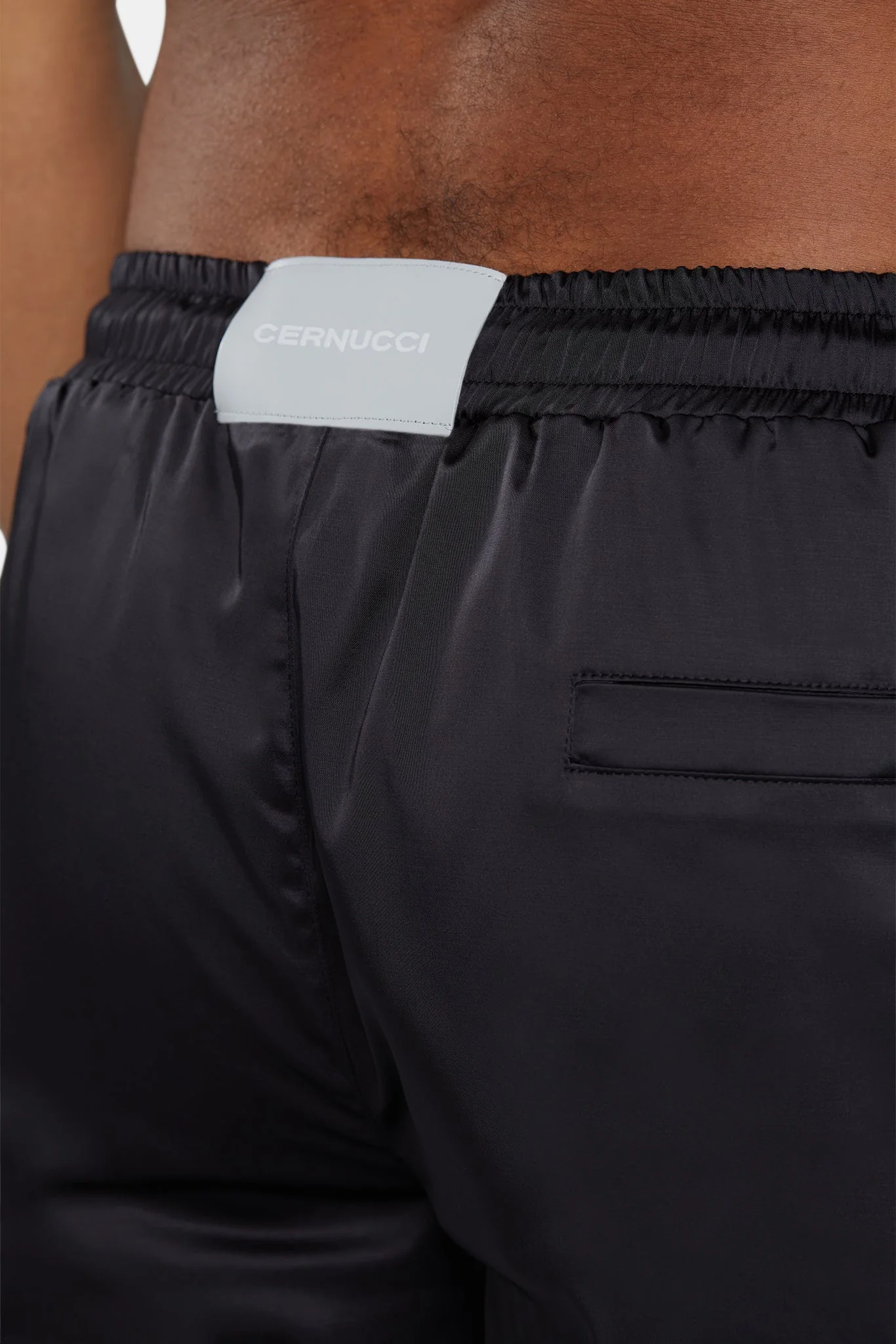 Heavyweight Satin Short - Black - Image 4