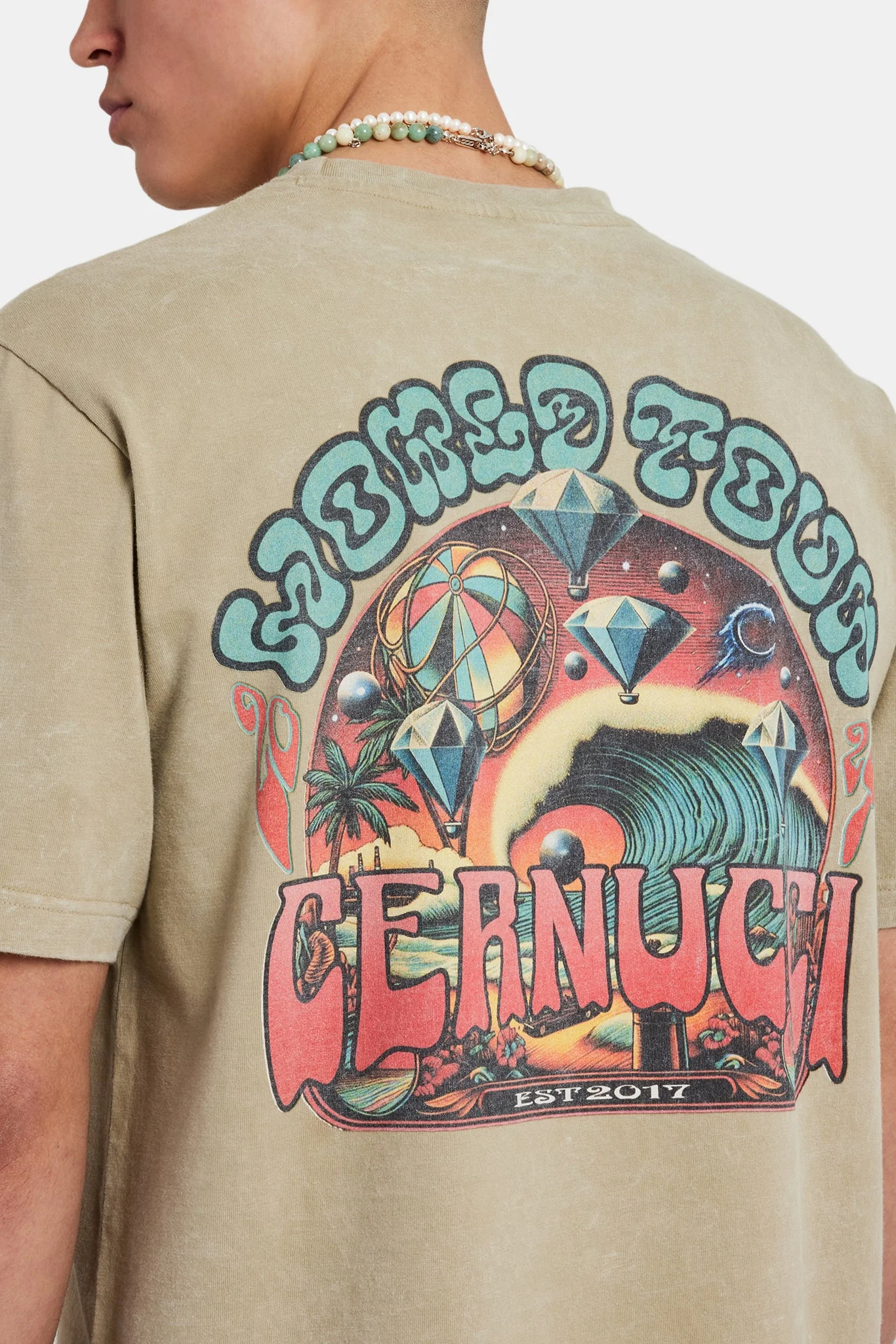 Heavyweight World Tour Graphic T-Shirt - Sage - Image 3