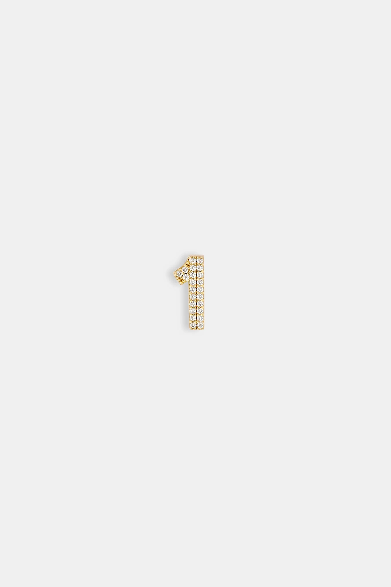 Iced 12mm Number Pendant - Image 4