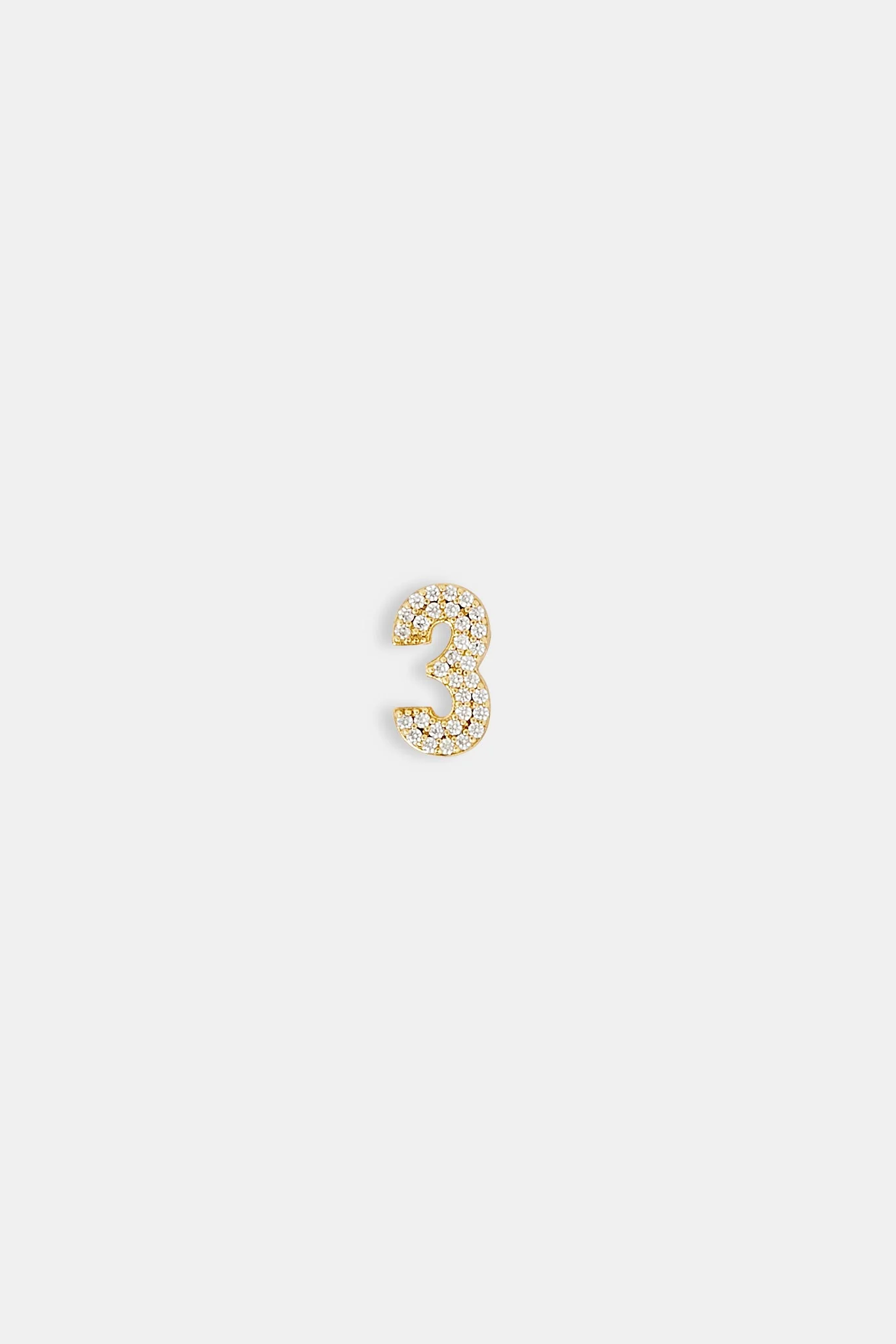 Iced 12mm Number Pendant - Image 6