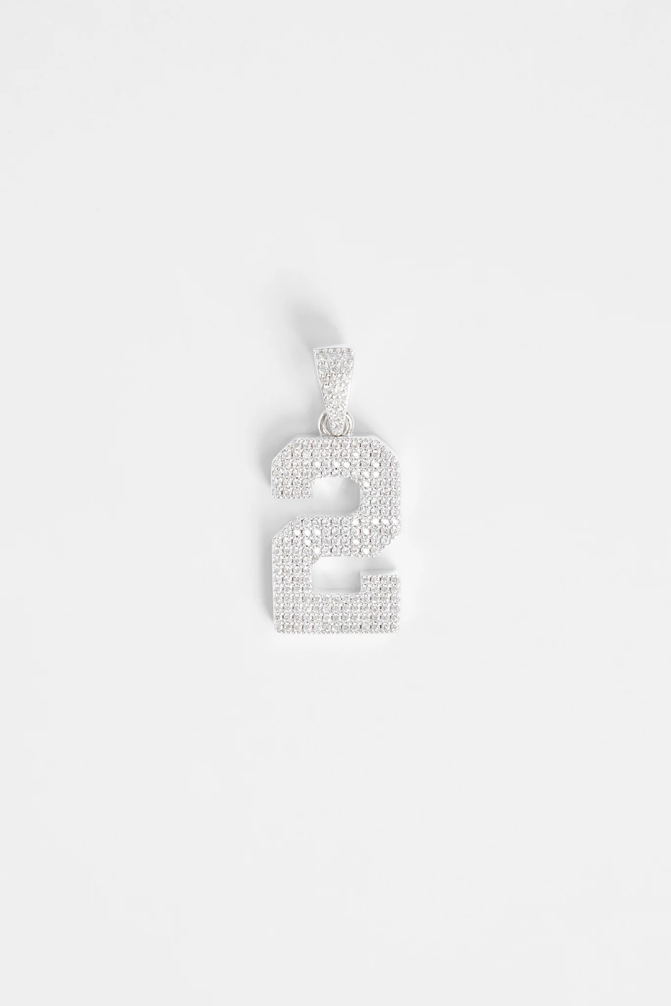 Iced 2 Number Pendant
