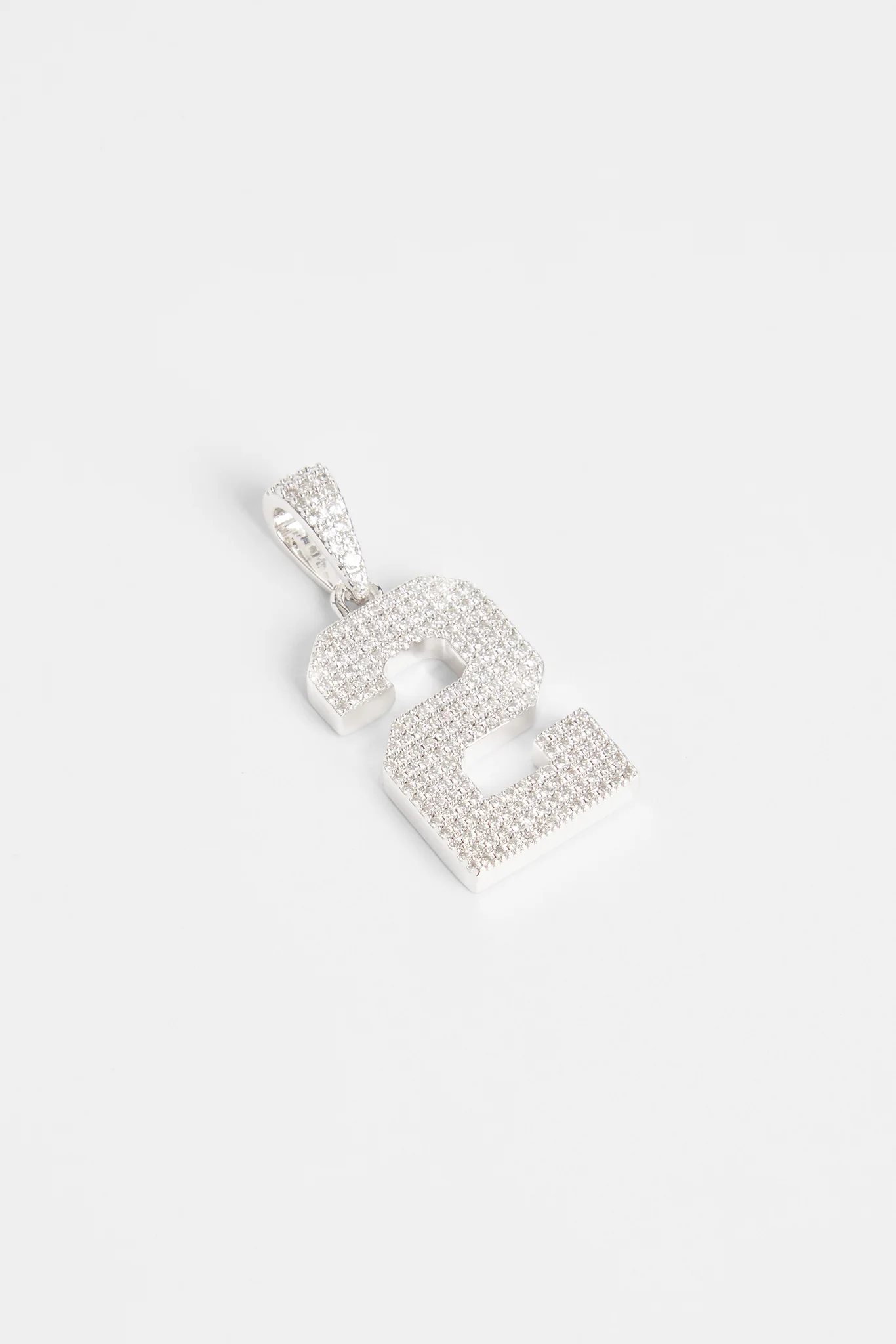 Iced 2 Number Pendant - Image 2