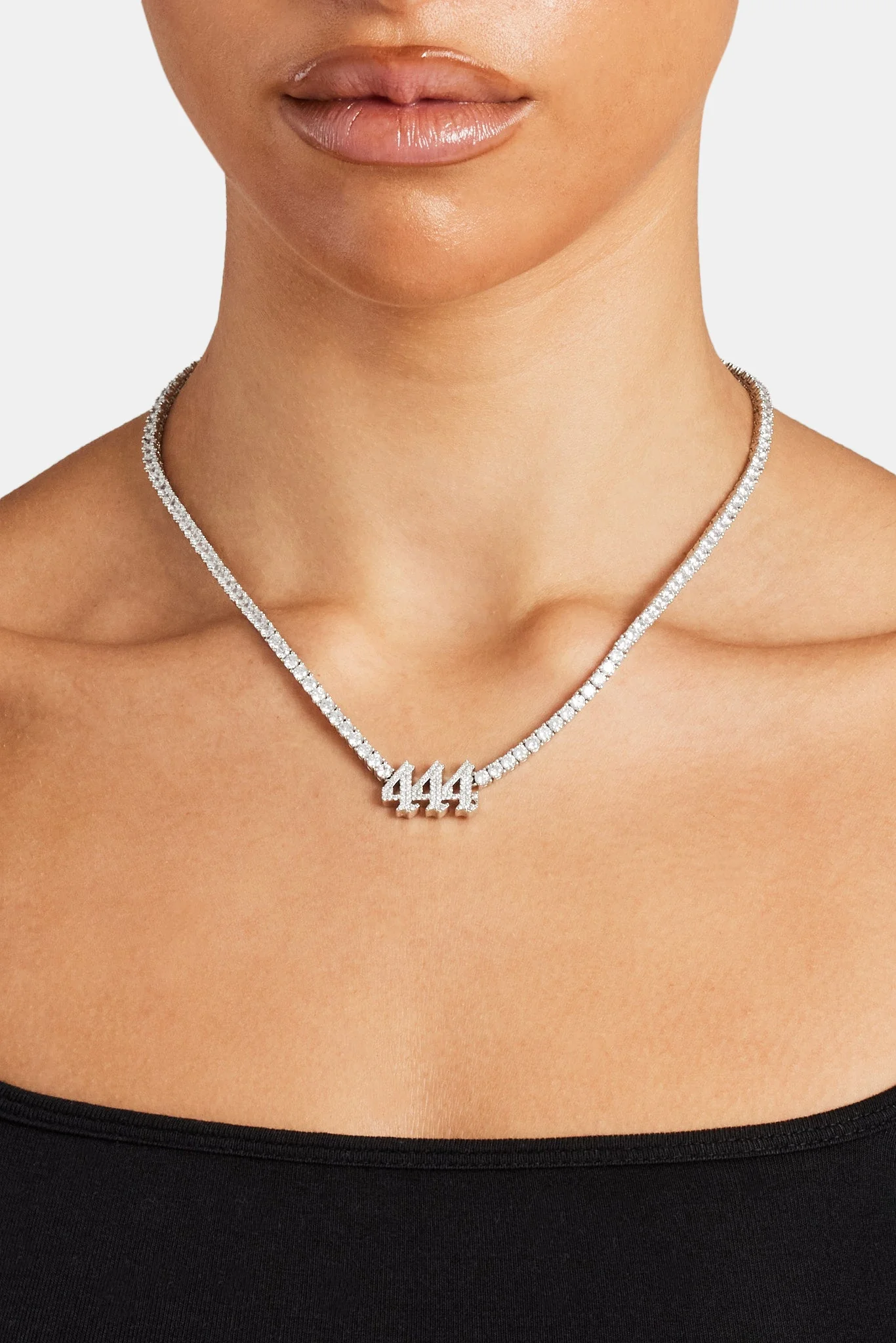 Iced 444 Tennis Chain - White - Image 2
