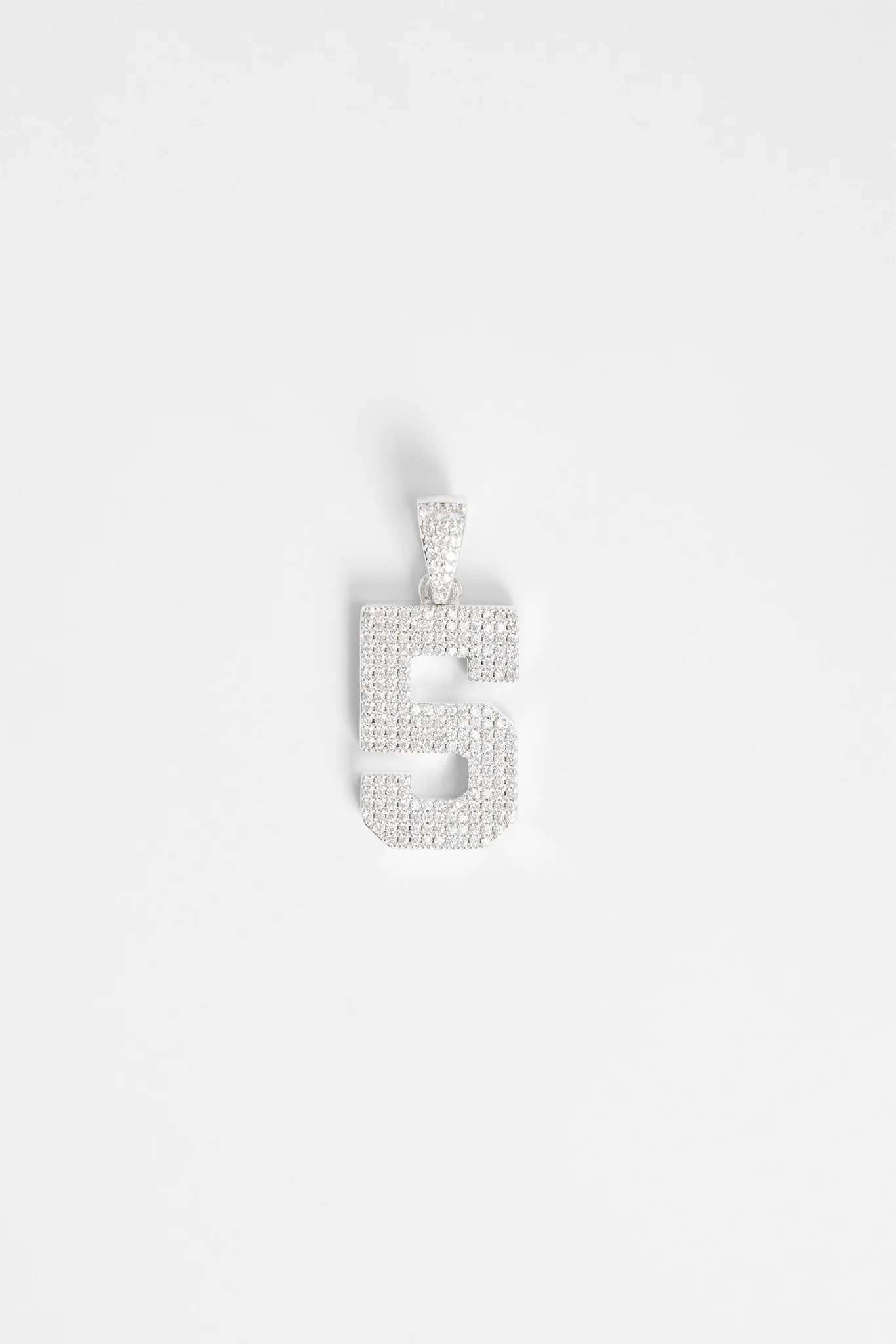 Iced 5 Number Pendant - Image 2