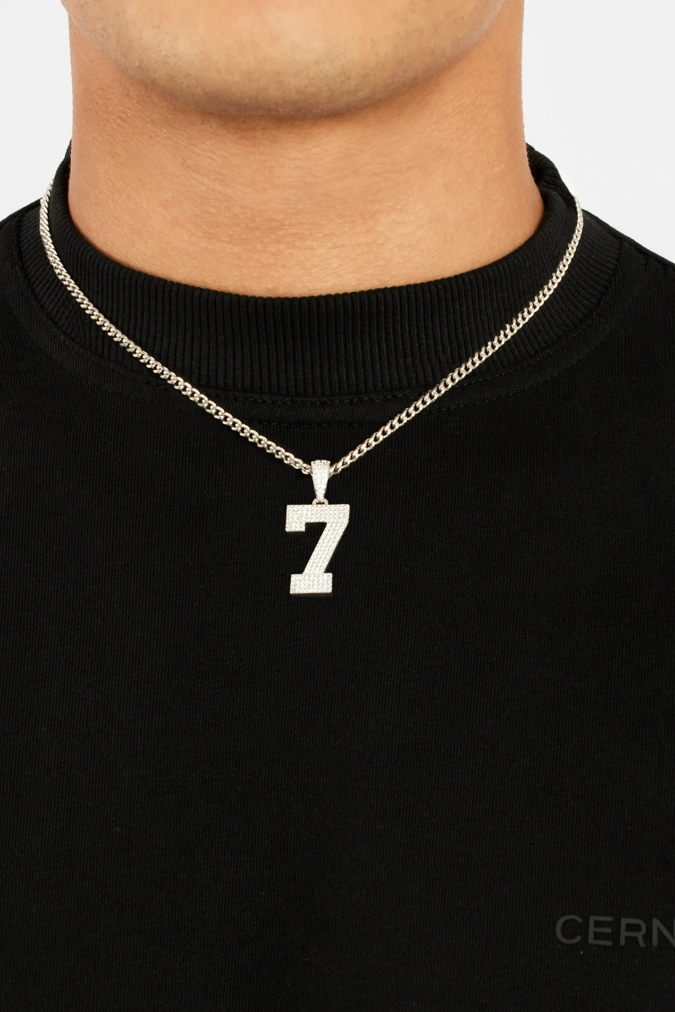 Iced 7 Number Pendant - Image 2