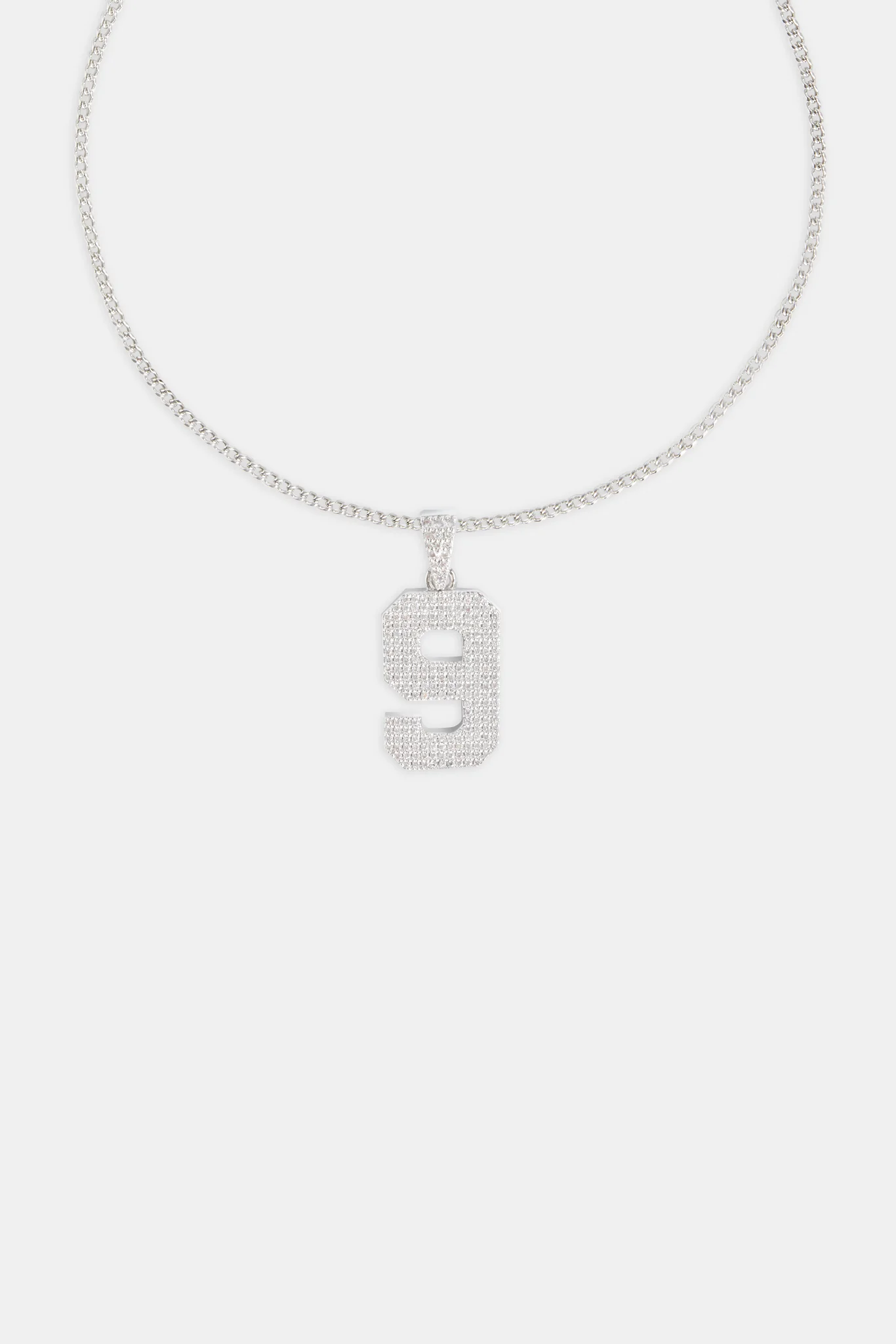 Iced 9 Number Pendant - Image 3