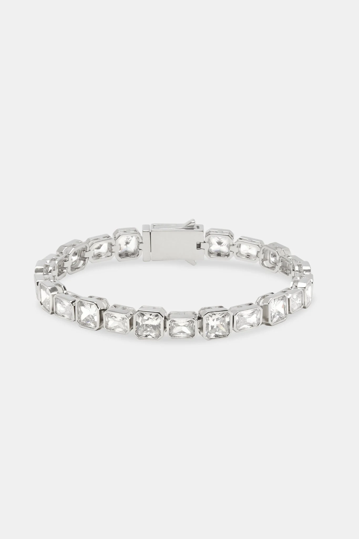 Iced Alternating Square Bracelet- 8mm - Image 2