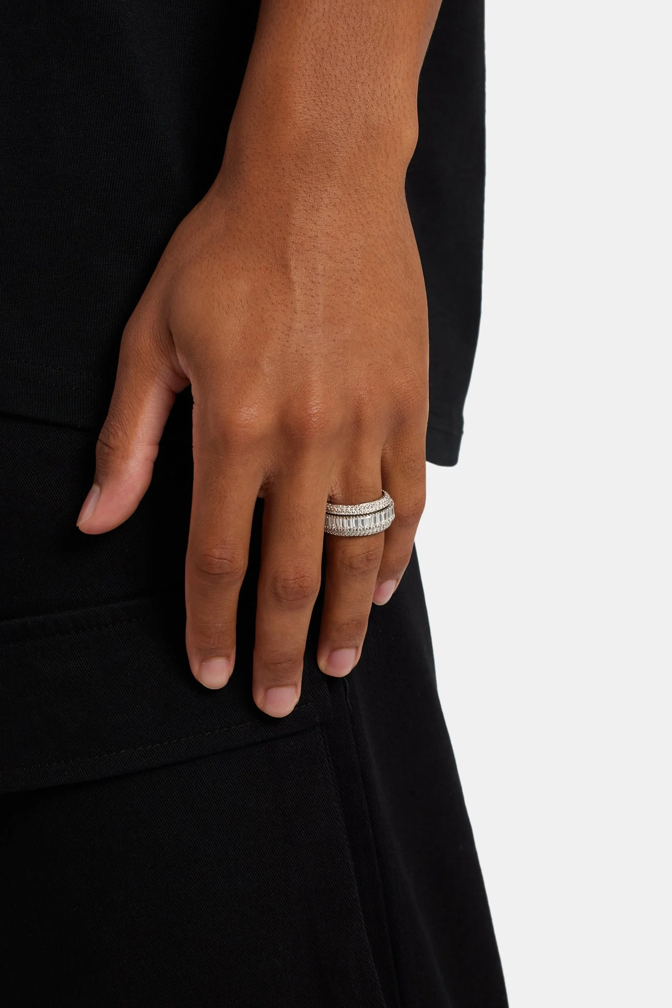 Iced Baguette Centre Ring - Image 2