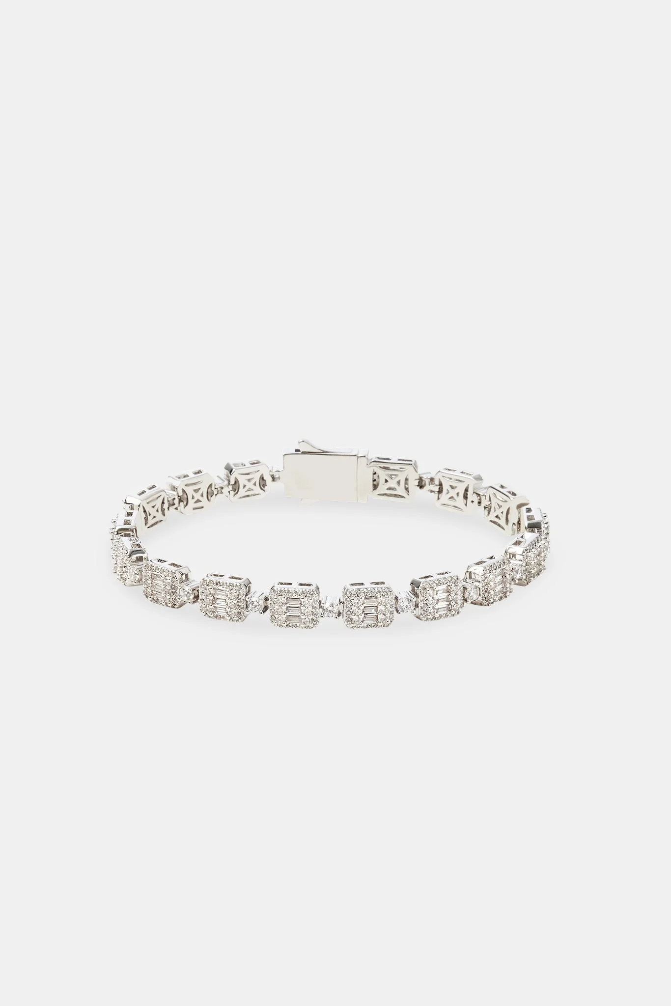 Iced Baguette Cluster Bracelet - Image 2