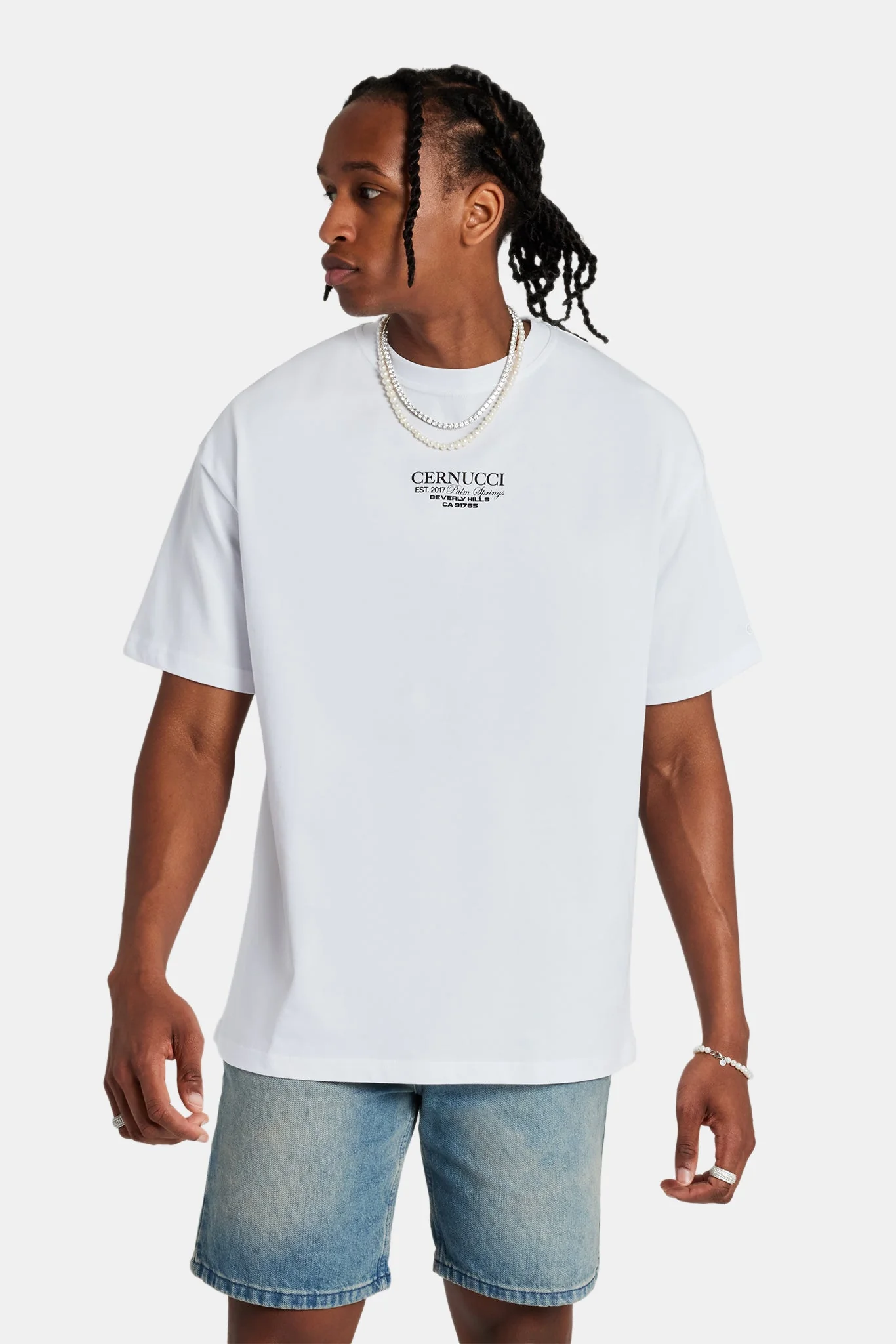 Iced Bally Oversized T-Shirt - White - Image 2