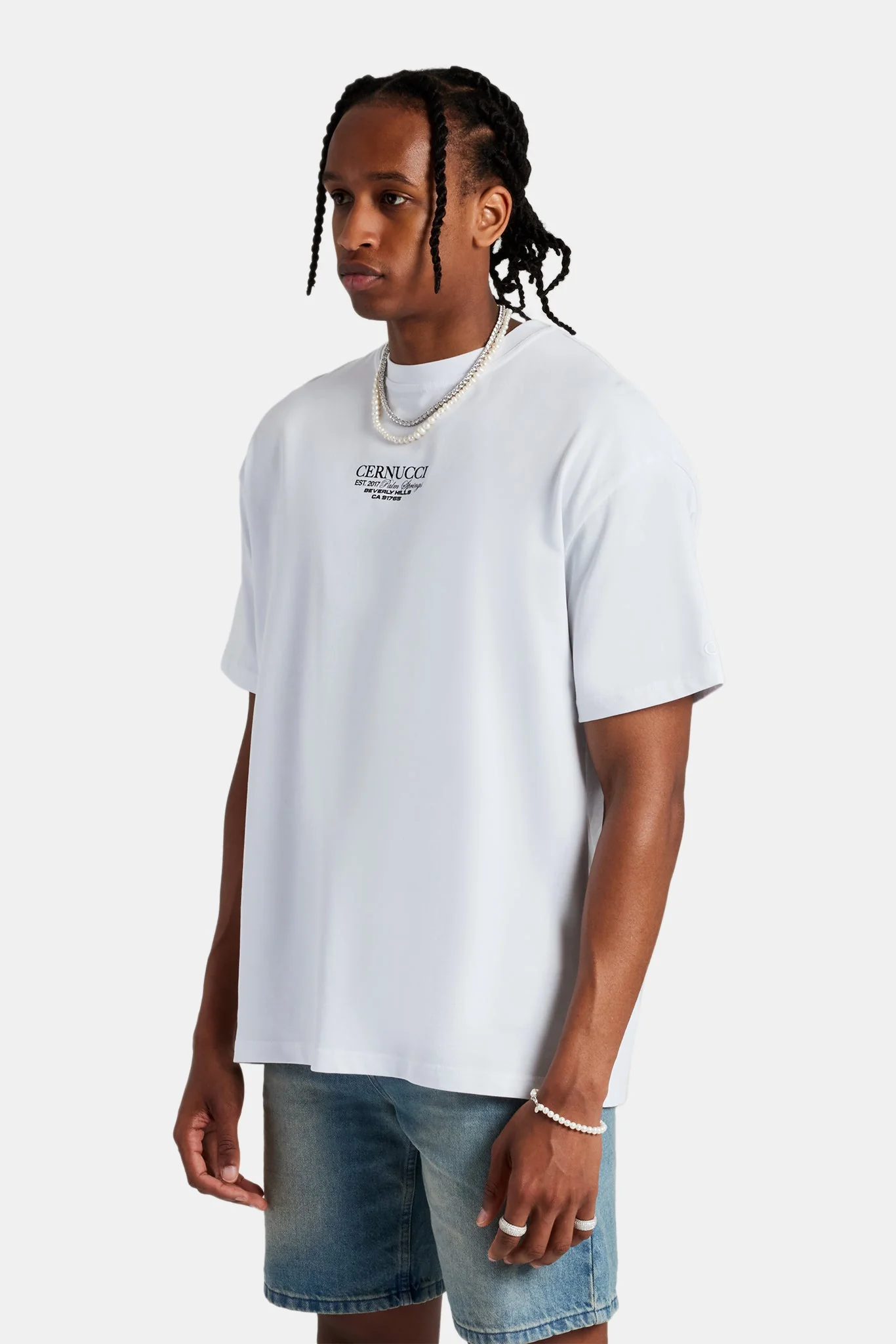 Iced Bally Oversized T-Shirt - White - Image 3