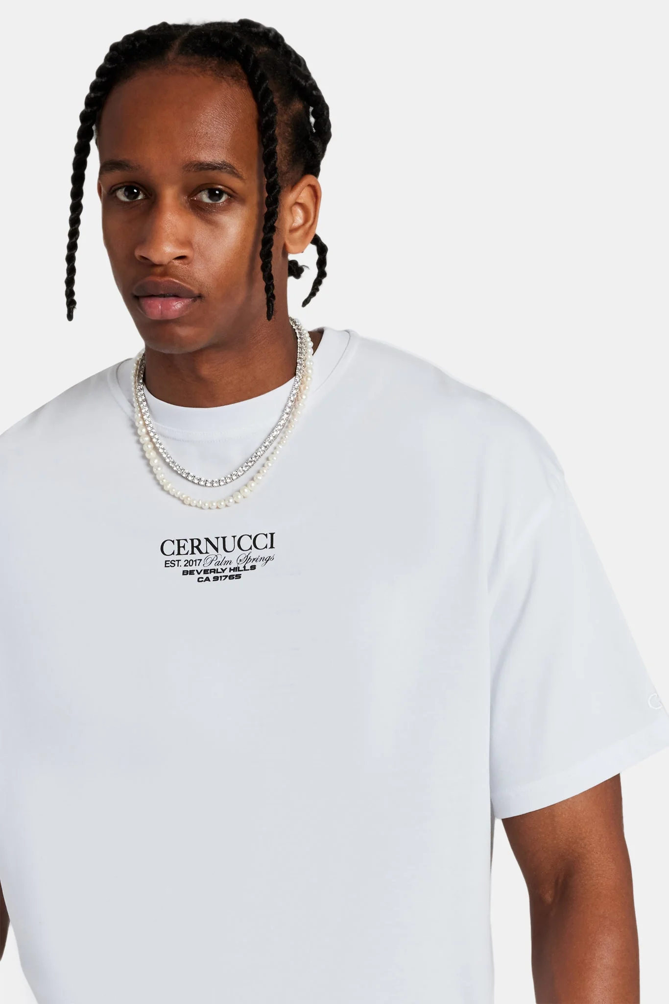 Iced Bally Oversized T-Shirt - White - Image 4