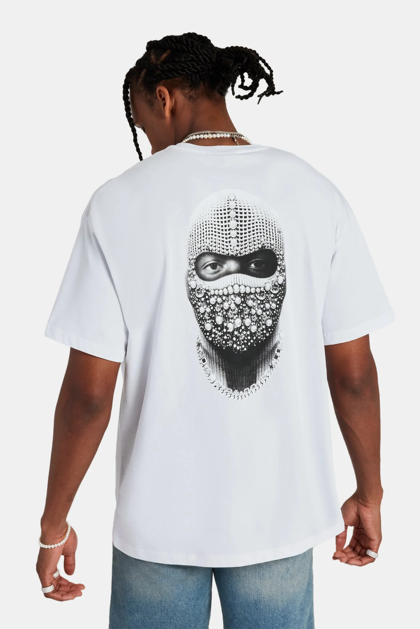 Iced Bally Oversized T-Shirt - White - Image 7