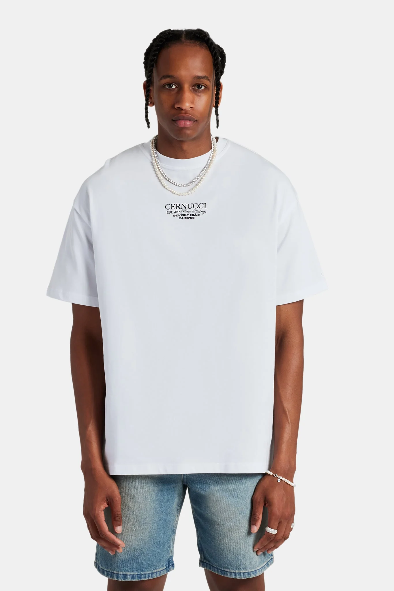 Iced Bally Oversized T-Shirt - White - Image 9