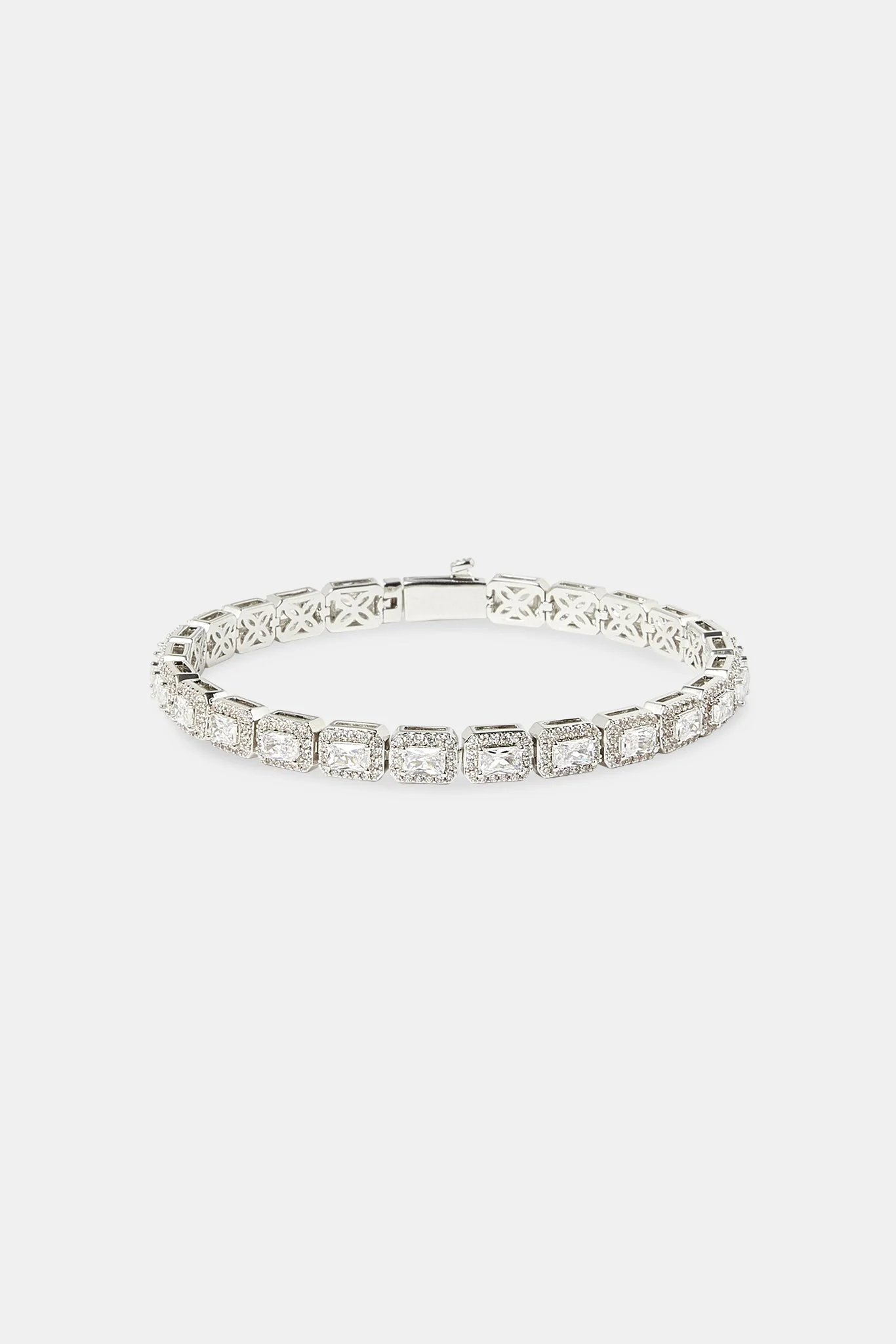 Iced Bezel Cluster Tennis Bracelet - 6mm - Image 2