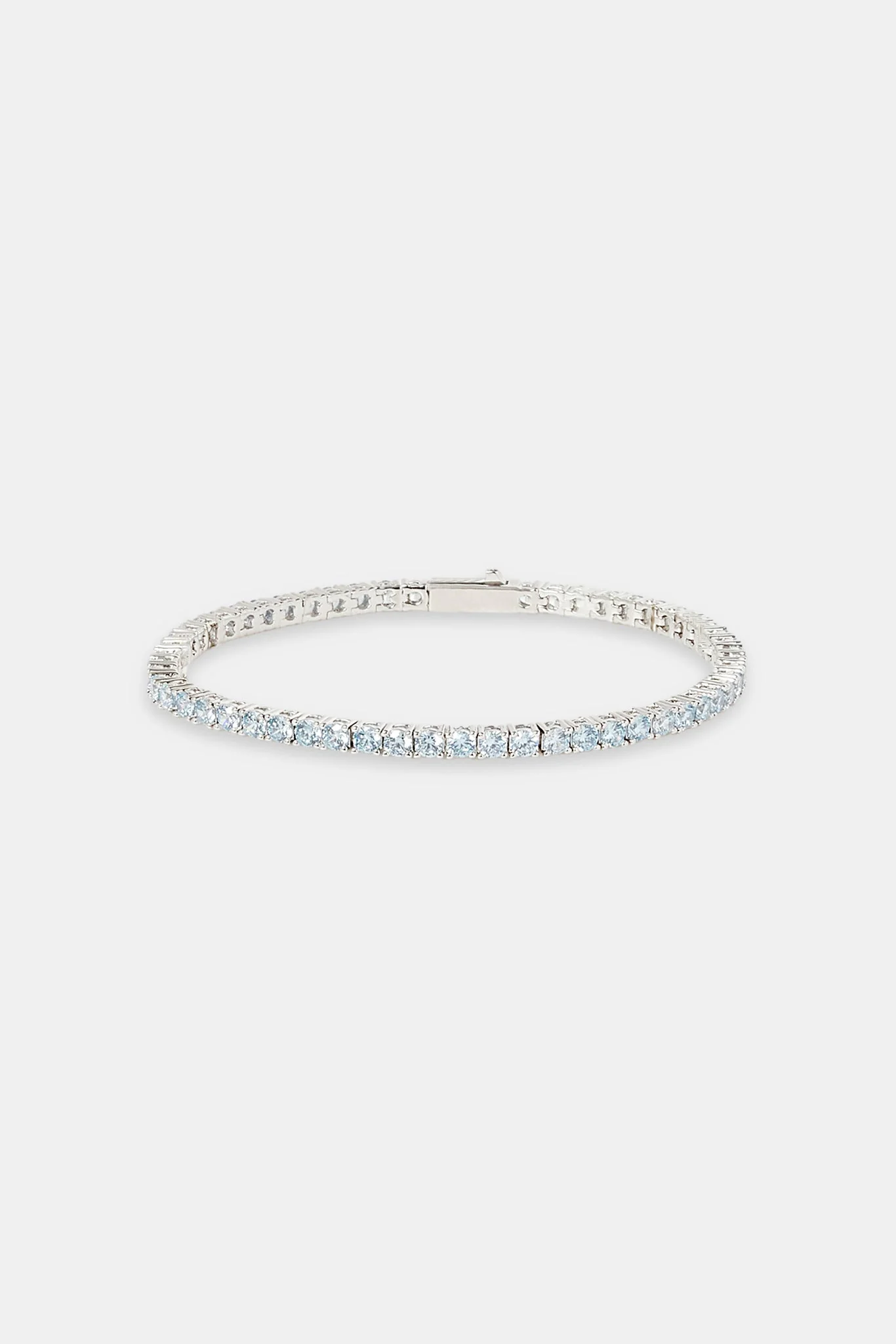 Iced Blue Tennis Bracelet - 3mm - Image 2