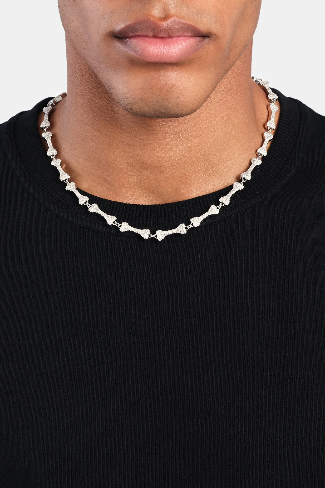 Iced Bone Chain - White - 6mm