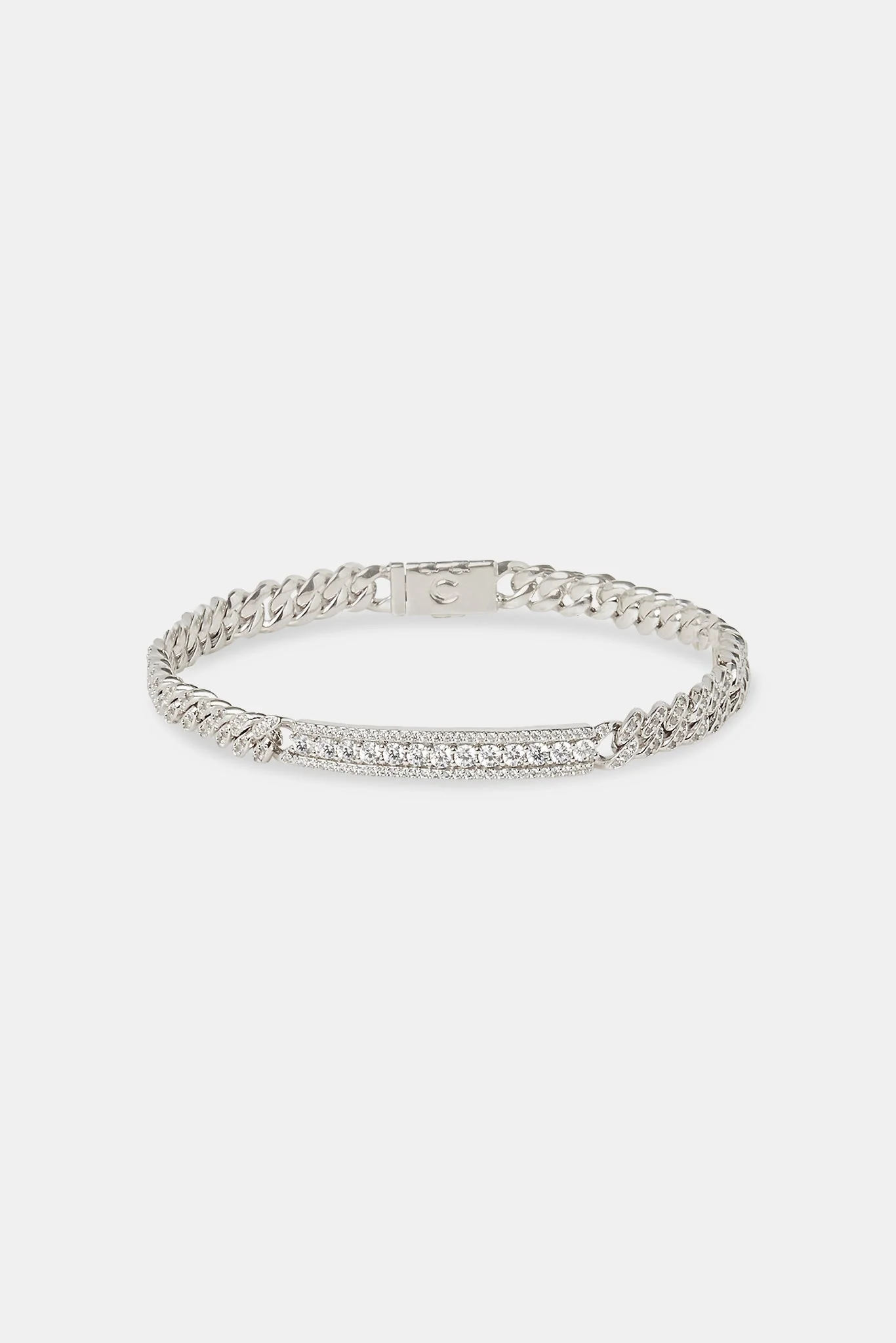 Iced Centre Cuban Bracelet - 6mm - Image 2