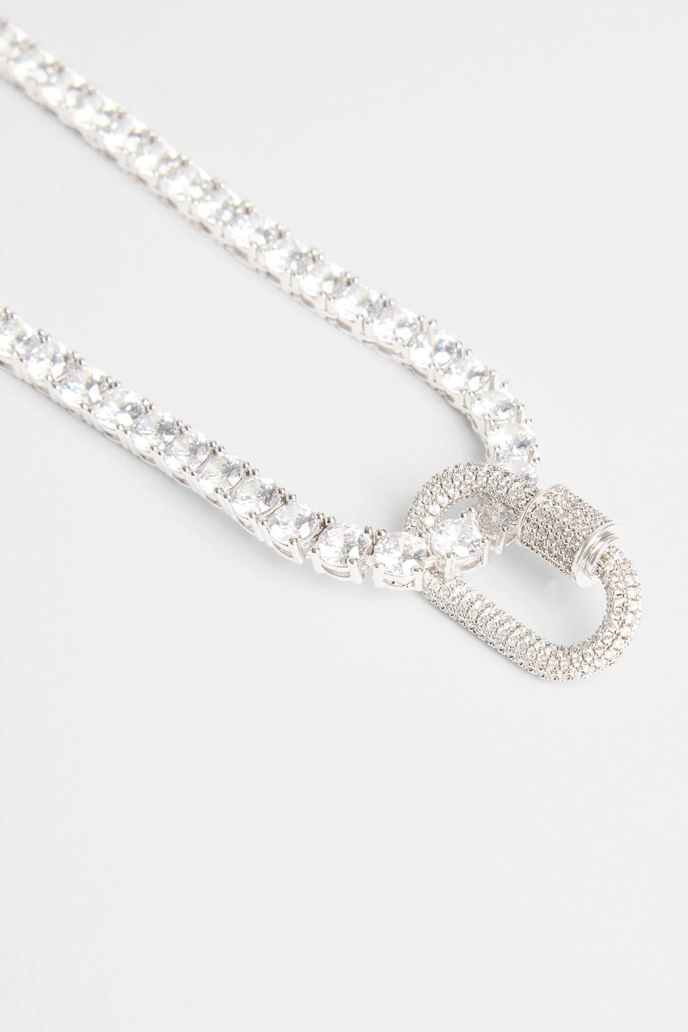 Iced Clear Carabiner Pendant - Image 2