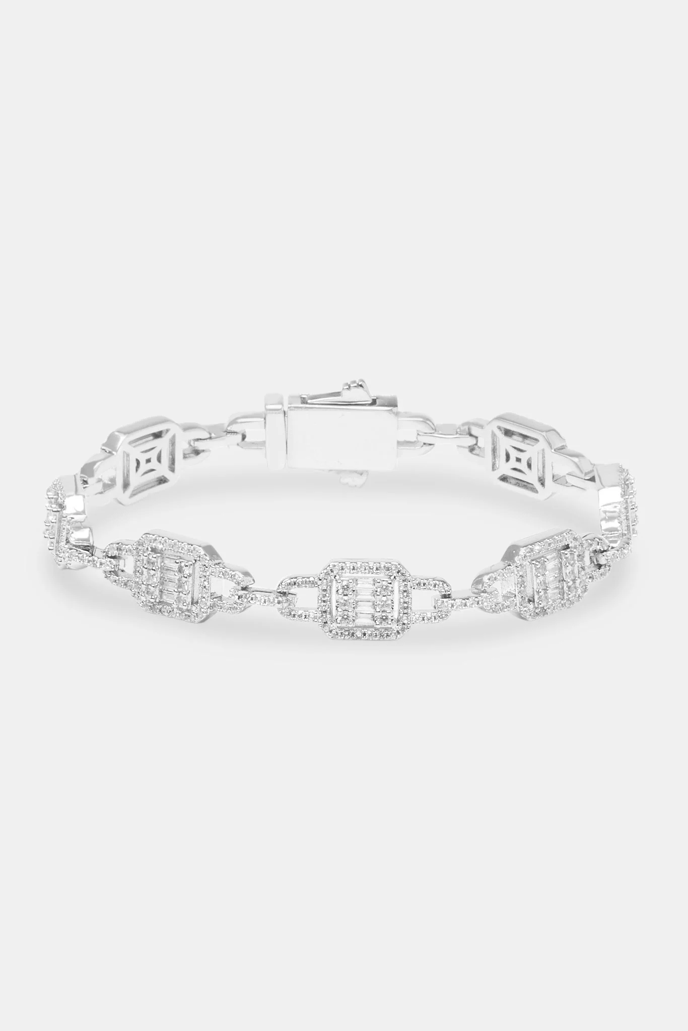 Iced Cluster Link Bracelet - 10mm - Image 2