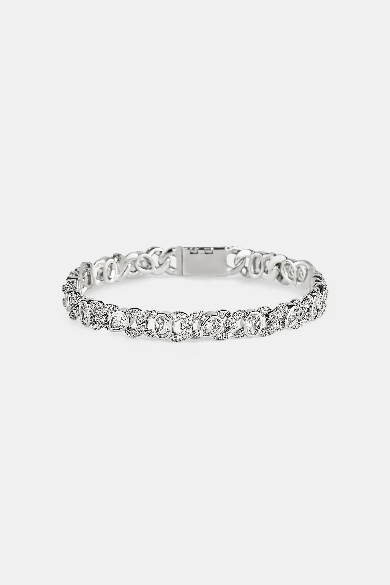 Iced Cuban Gemstone Link Bracelet - 8mm - Image 3