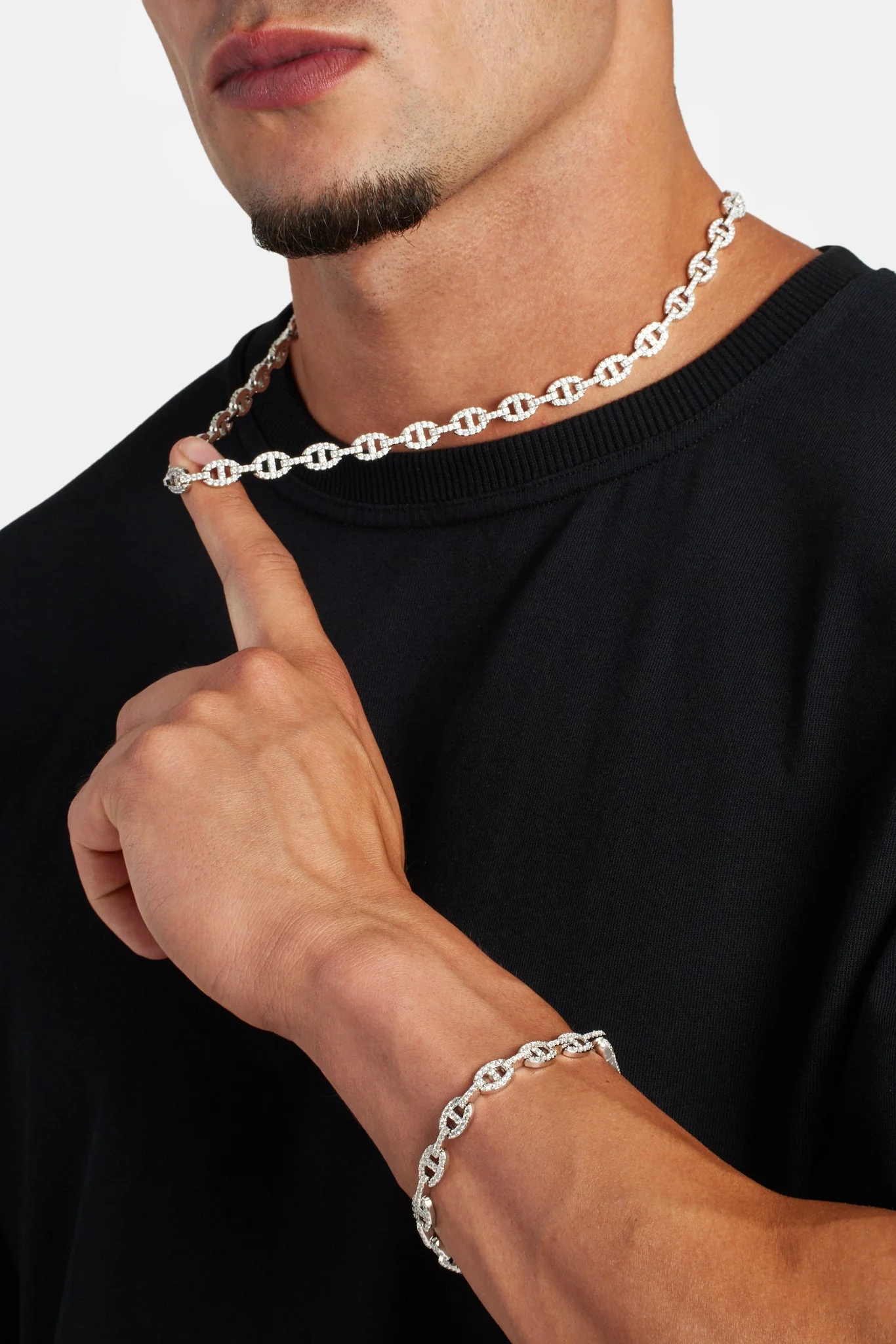 Iced CZ Coffee Bean Bracelet - Image 5