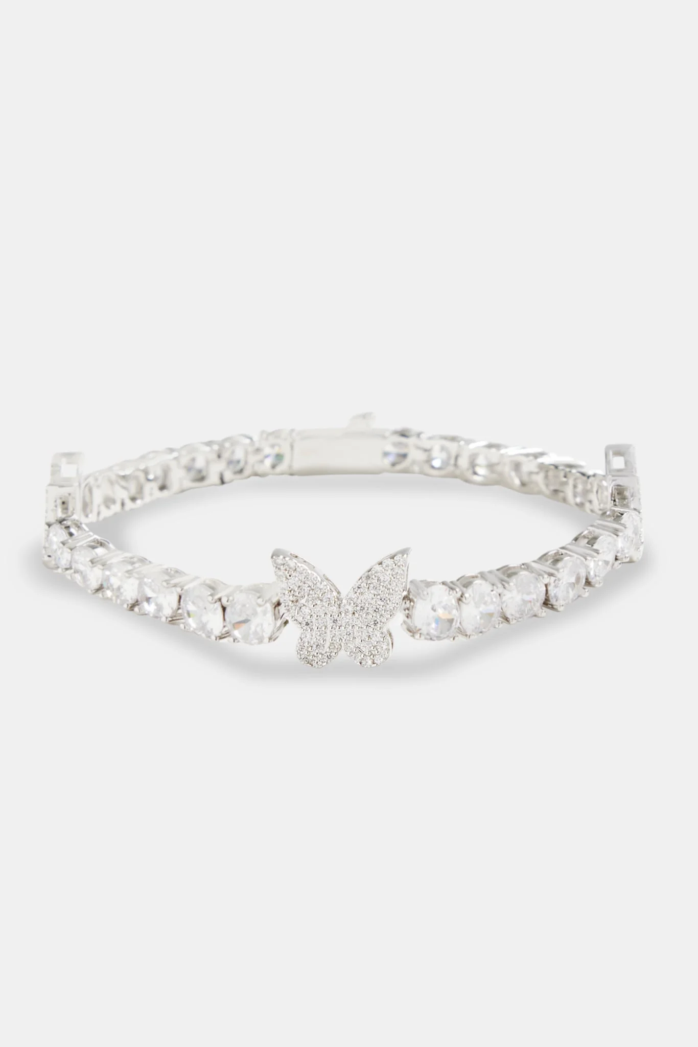 Iced CZ Tennis Butterfly Bracelet - Image 2