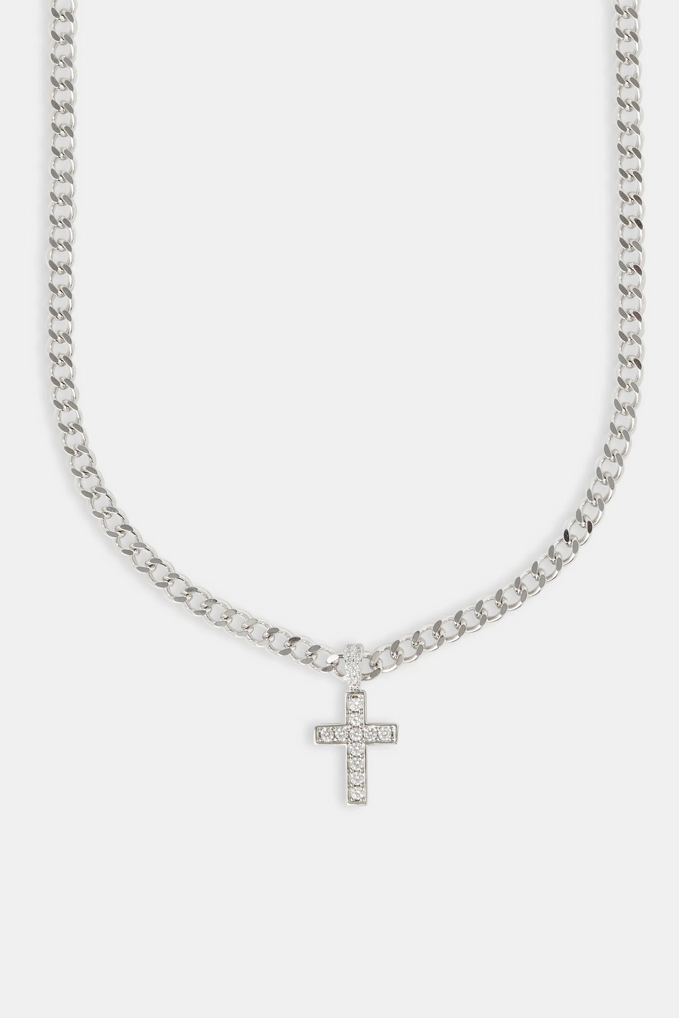 Iced Drop Cross Cuban Chain - 5mm - Image 2