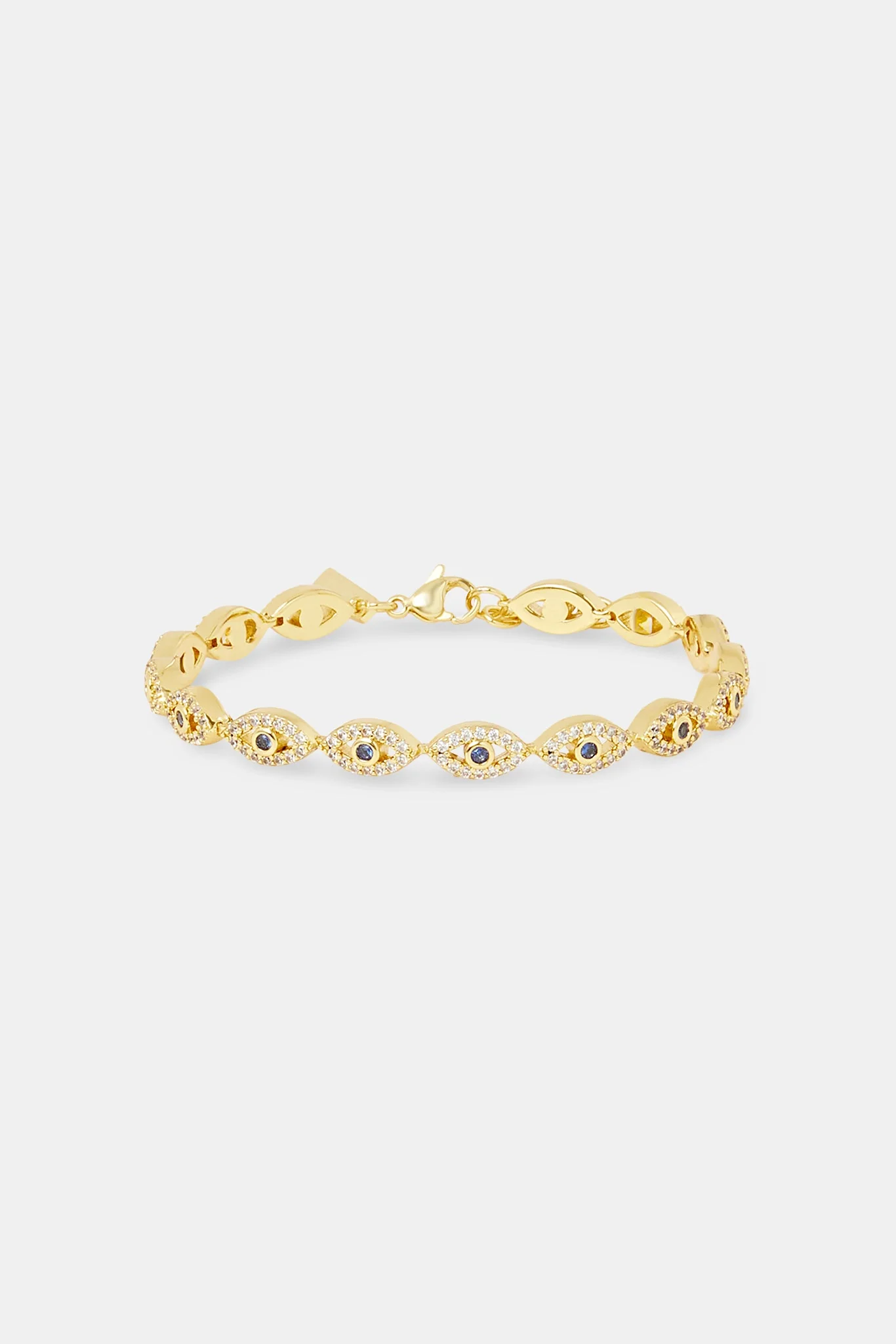 Iced Evil Eye Bracelet - 6mm - Image 2