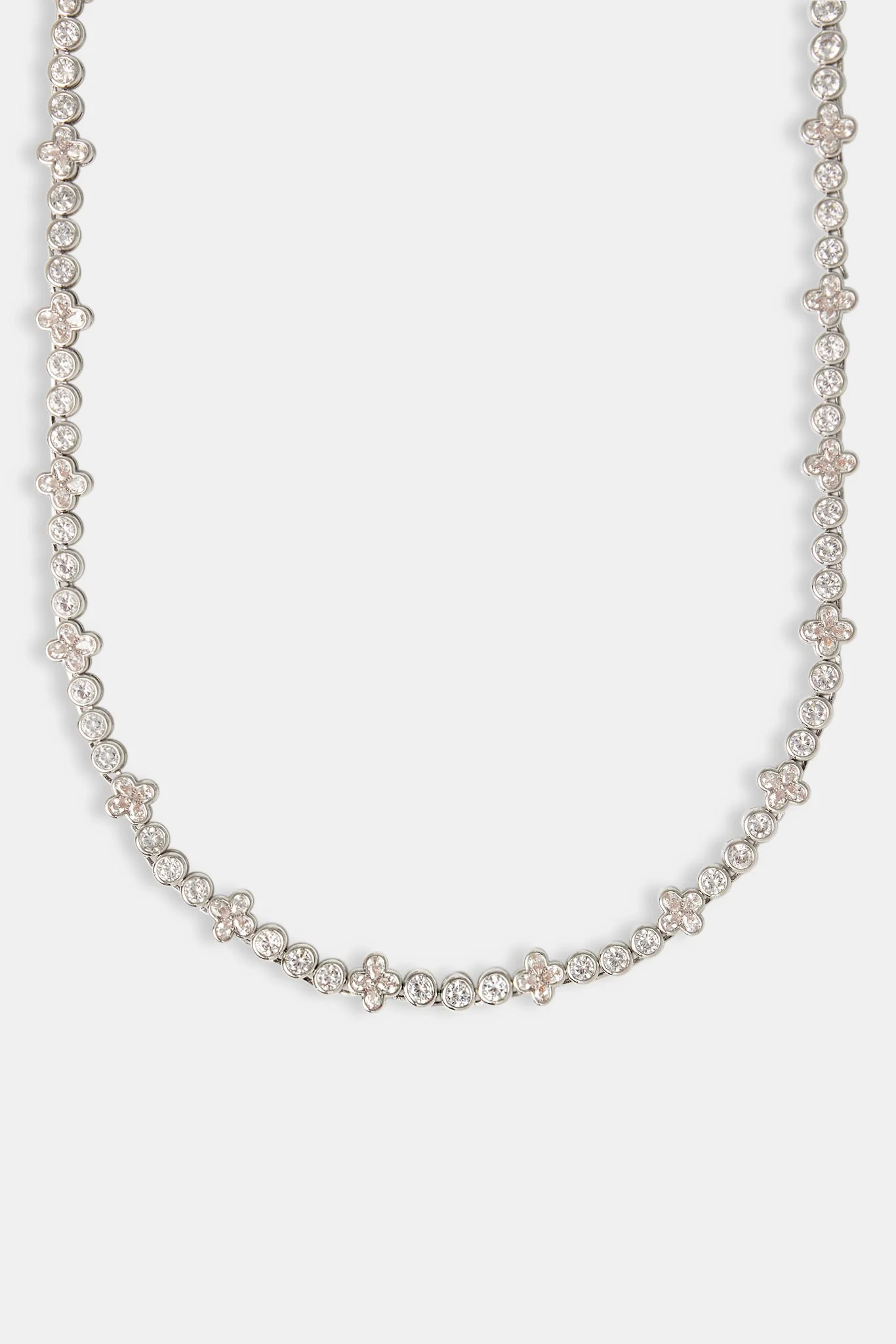 Iced Floral Motif Chain - 8mm - Image 2