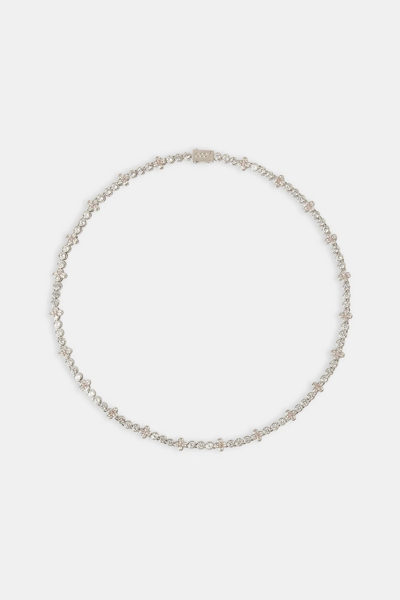 Iced Floral Motif Chain - 8mm - Image 4