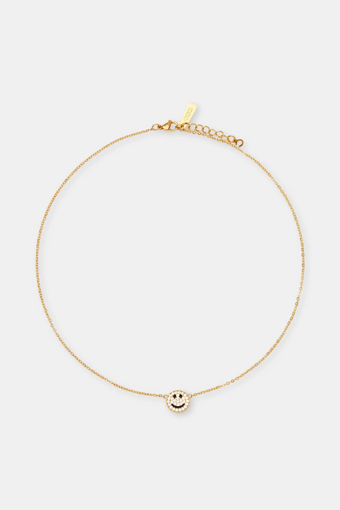 Iced Happy Face Motif Necklace - Image 4