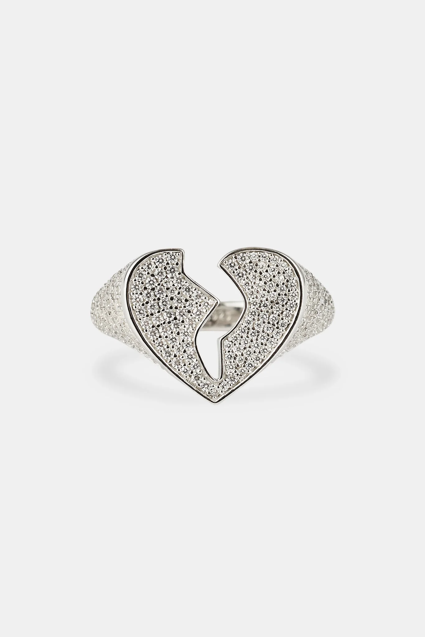 Iced Heartbreak Ring - 15mm - White - Image 3