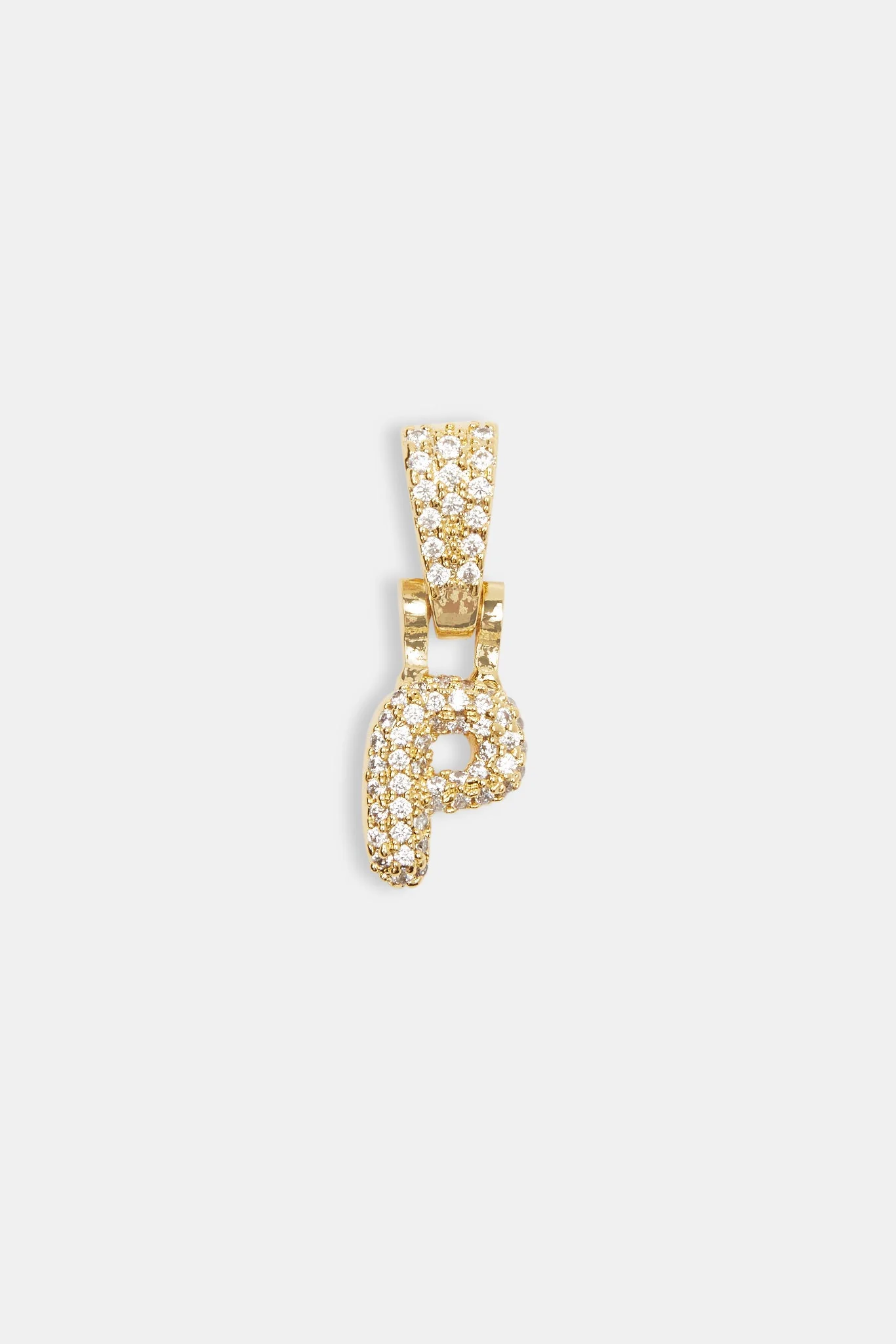 Iced Mini Bubble Pendant - Gold - Image 13