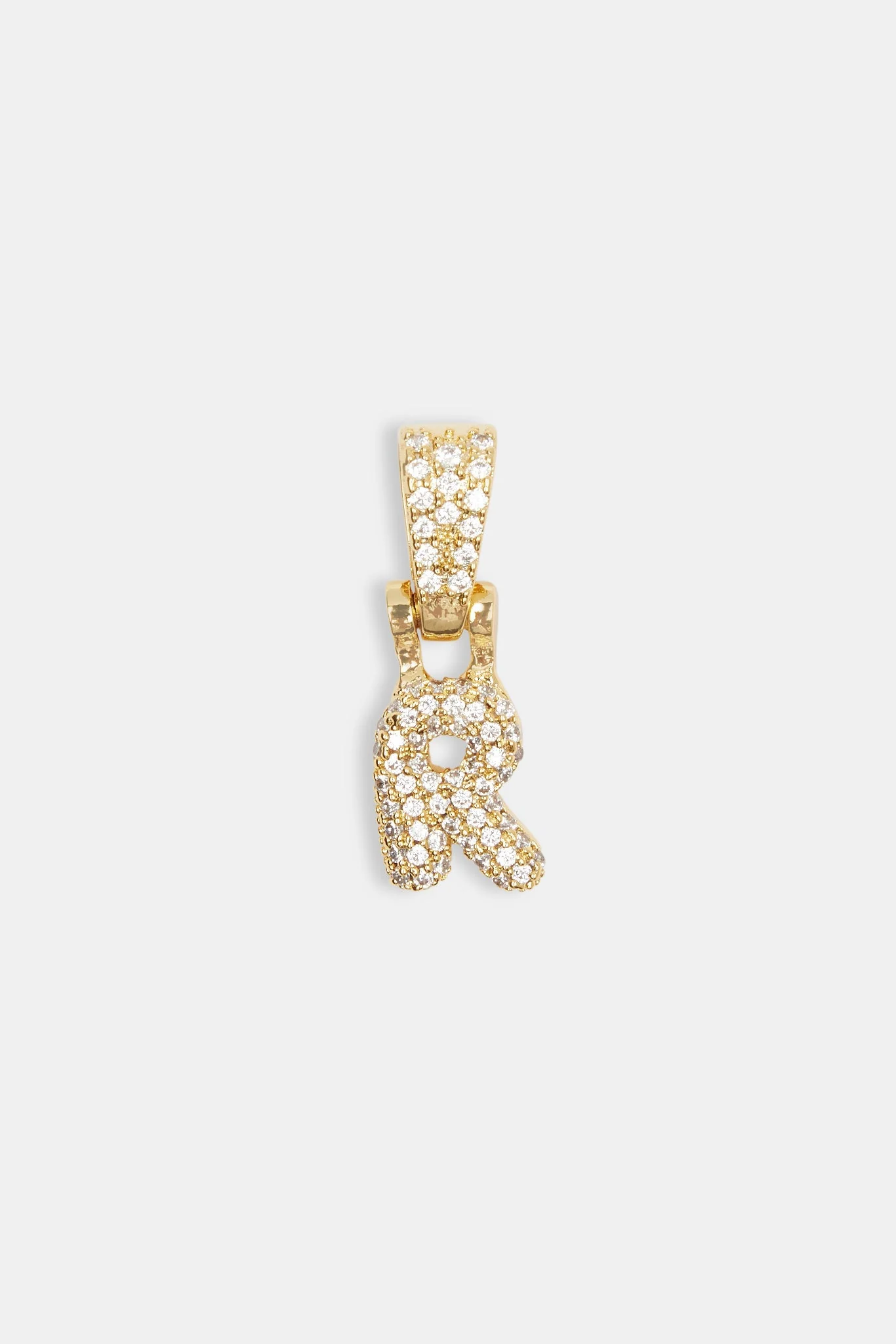 Iced Mini Bubble Pendant - Gold - Image 15