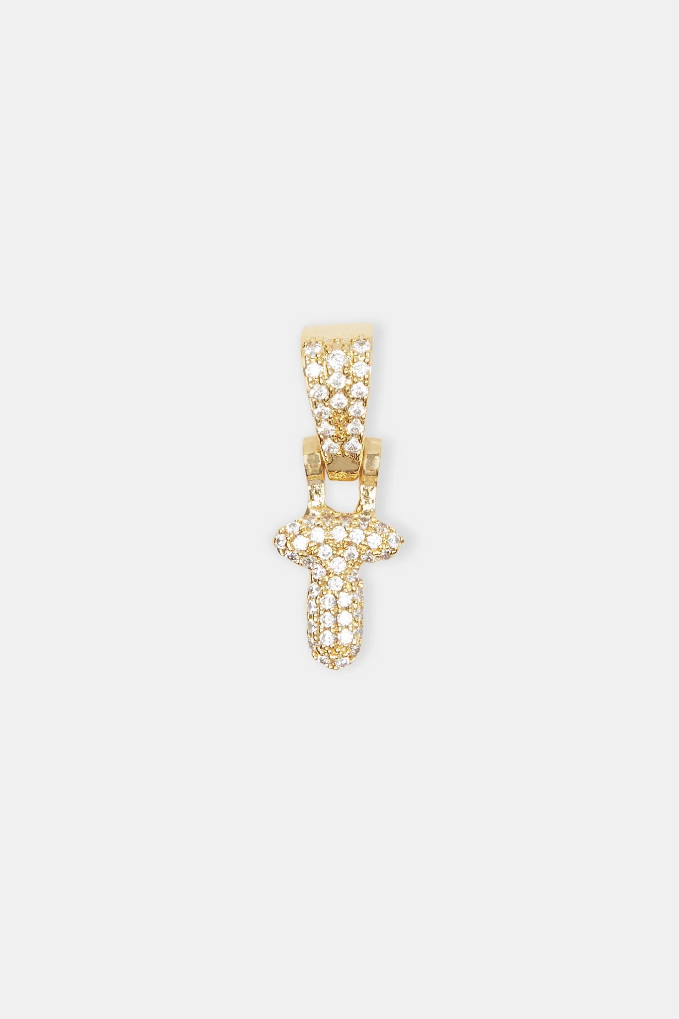 Iced Mini Bubble Pendant - Gold - Image 17