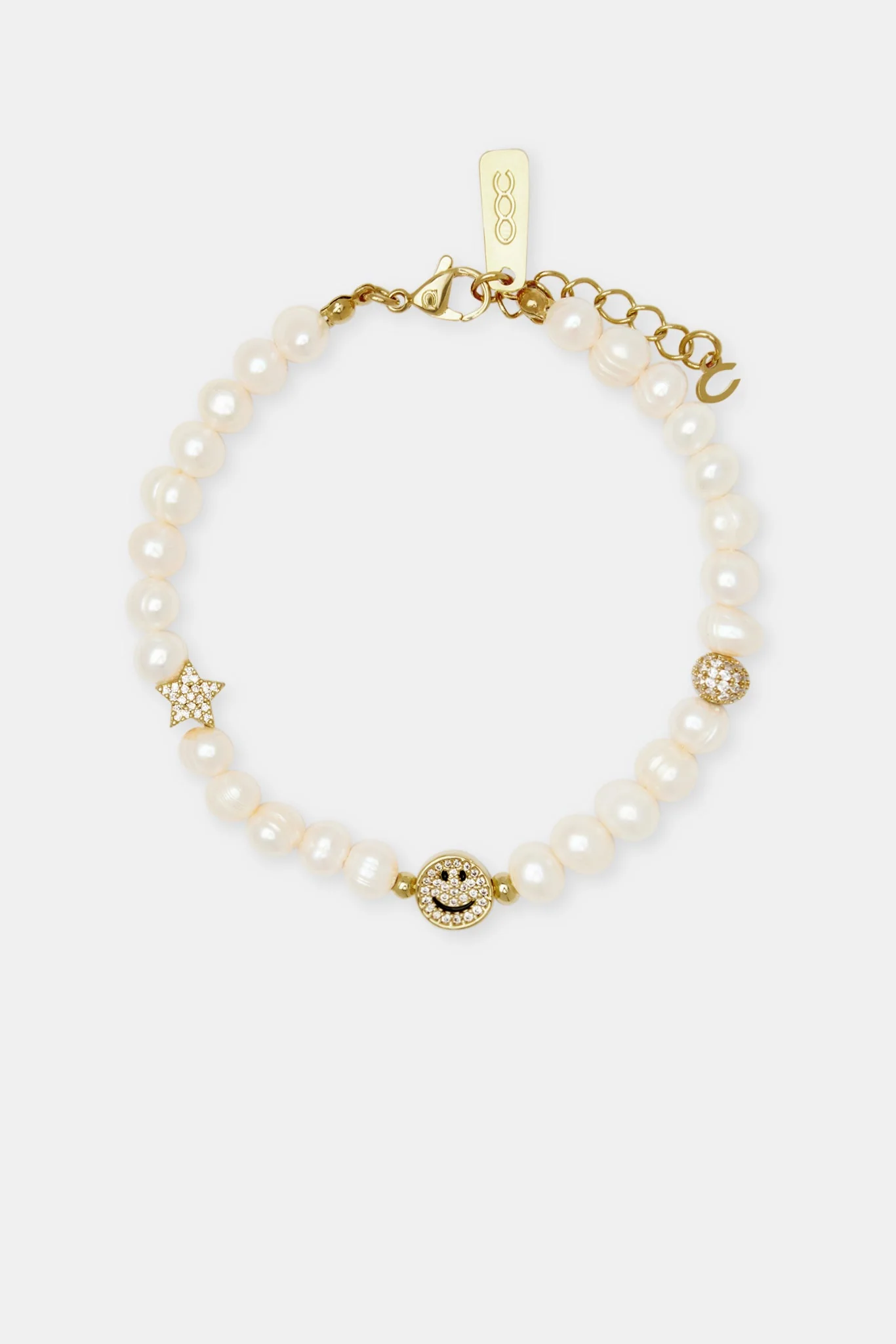 Iced Motif Freshwater Pearl Bracelet - Image 2