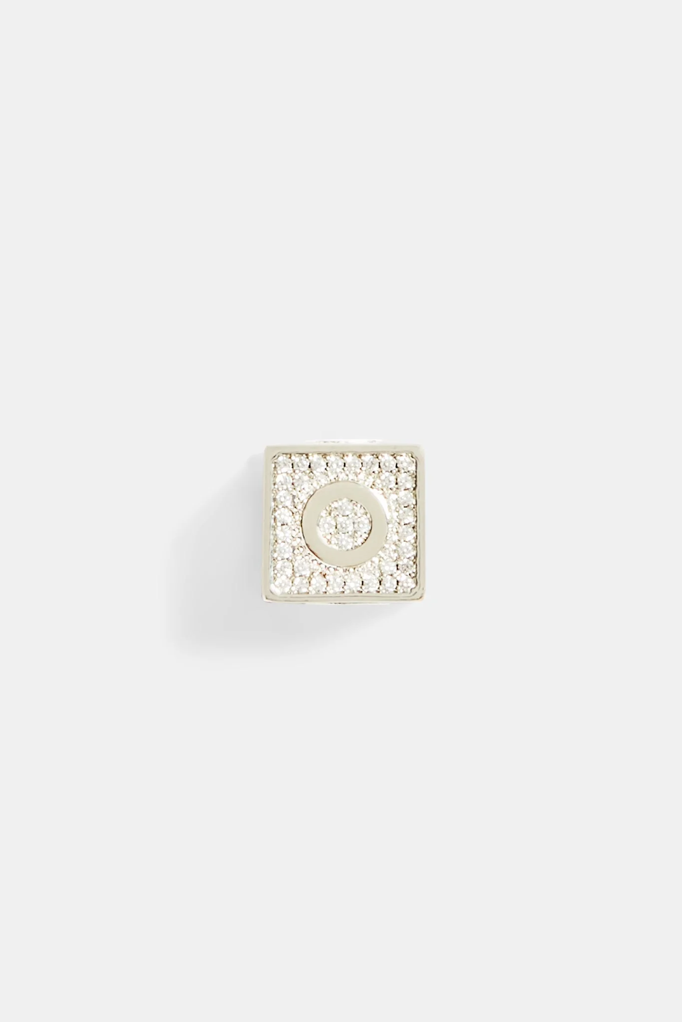 Iced O Letter Block Pendant - Image 2