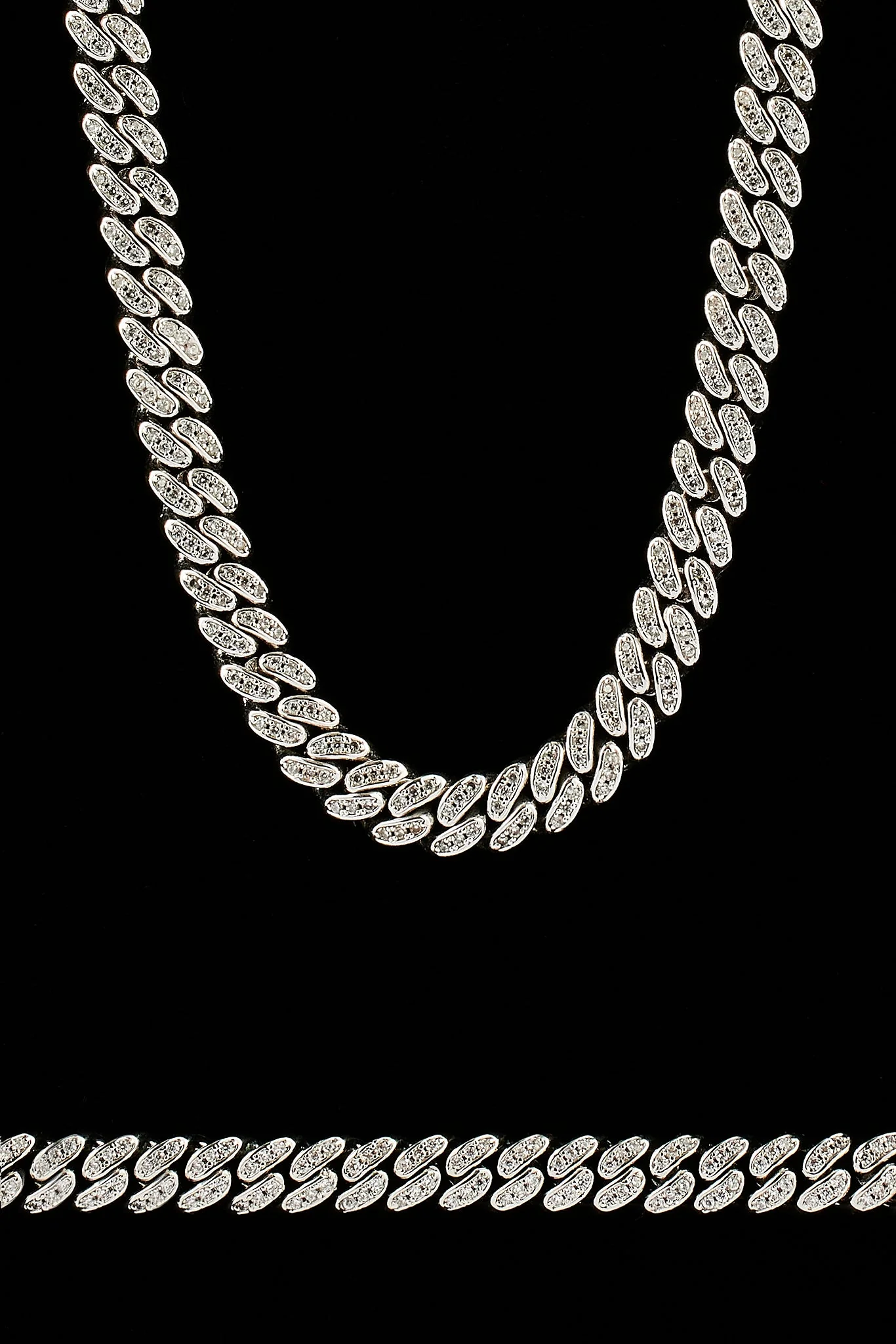 Iced Out Cuban Chain & Bracelet - 6mm - Image 2