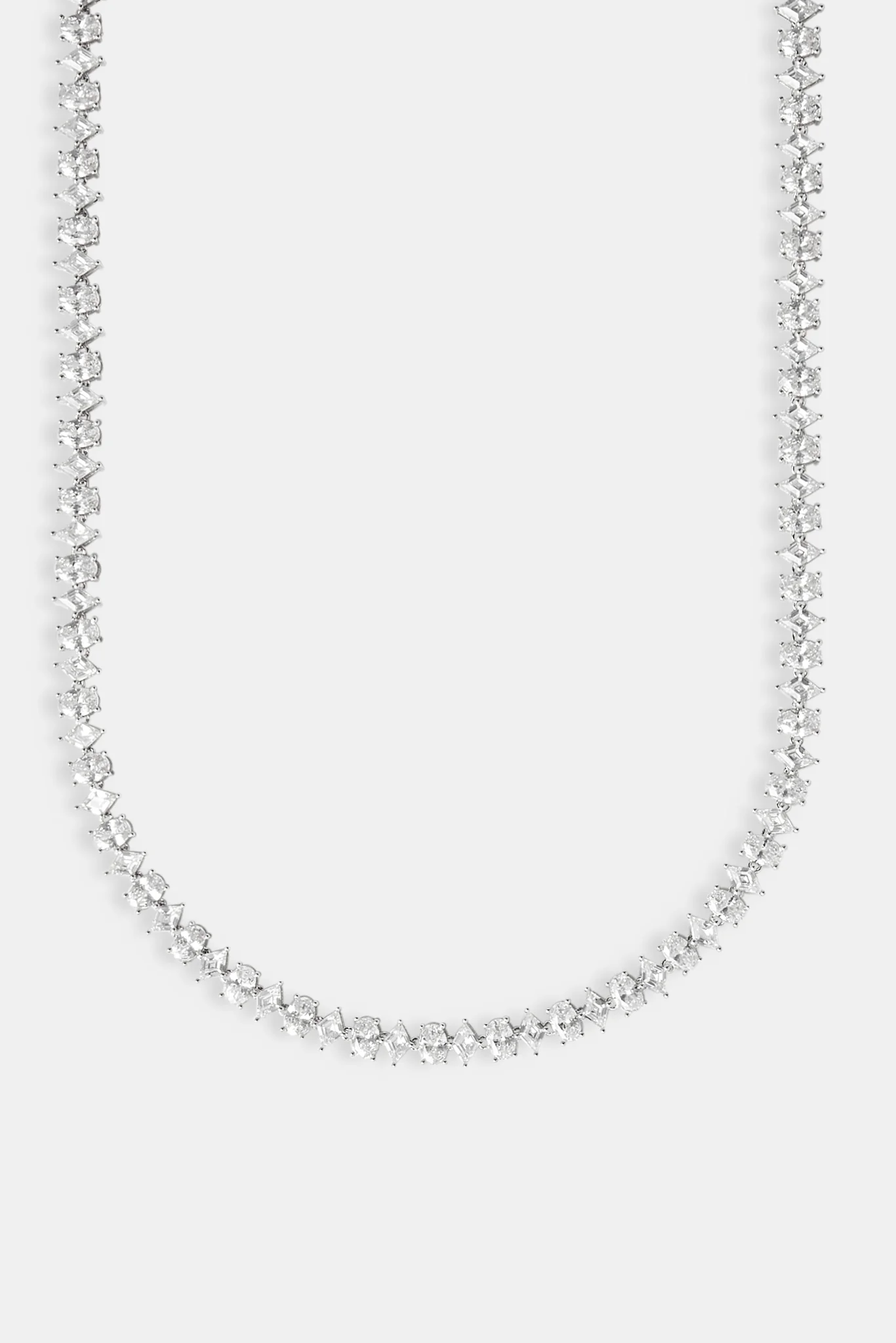 Iced & Oval Stone Tennis Chain - 6mm - Image 2