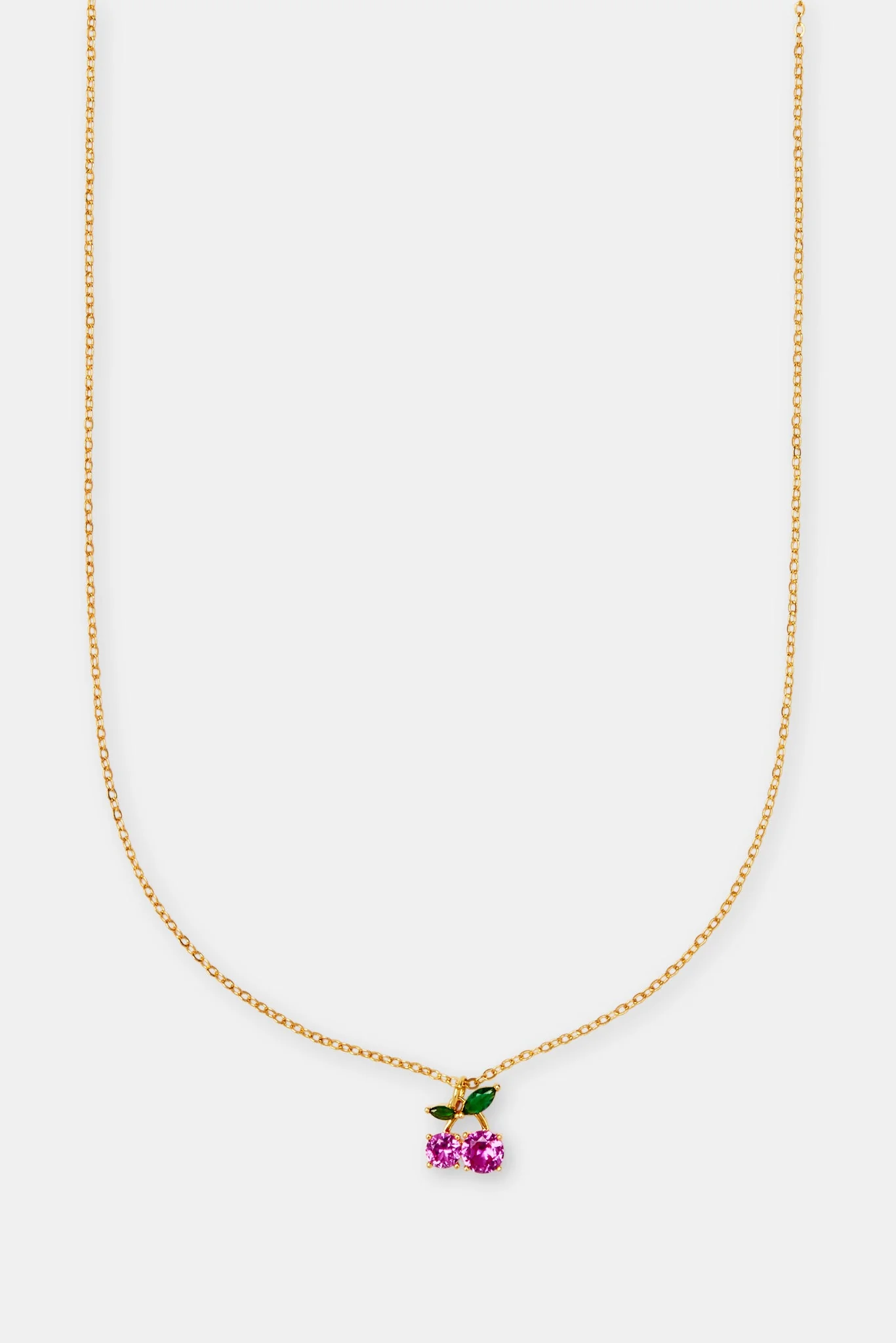 Iced Pink Cherry Necklace - Image 2