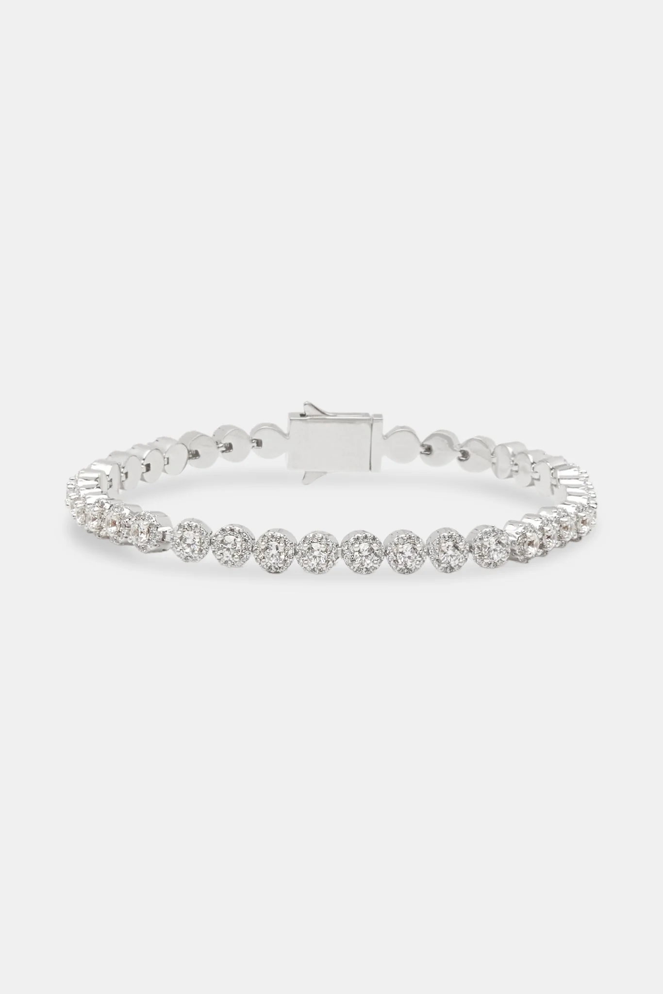 Iced Round Connecting Bracelet - 5mm - Image 2