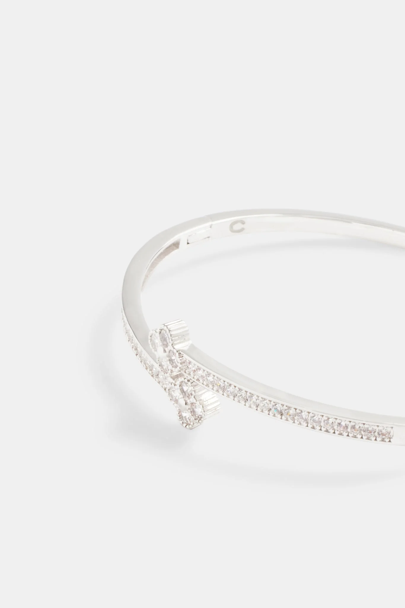 Iced Spade Micro Pave Bangle - Image 3